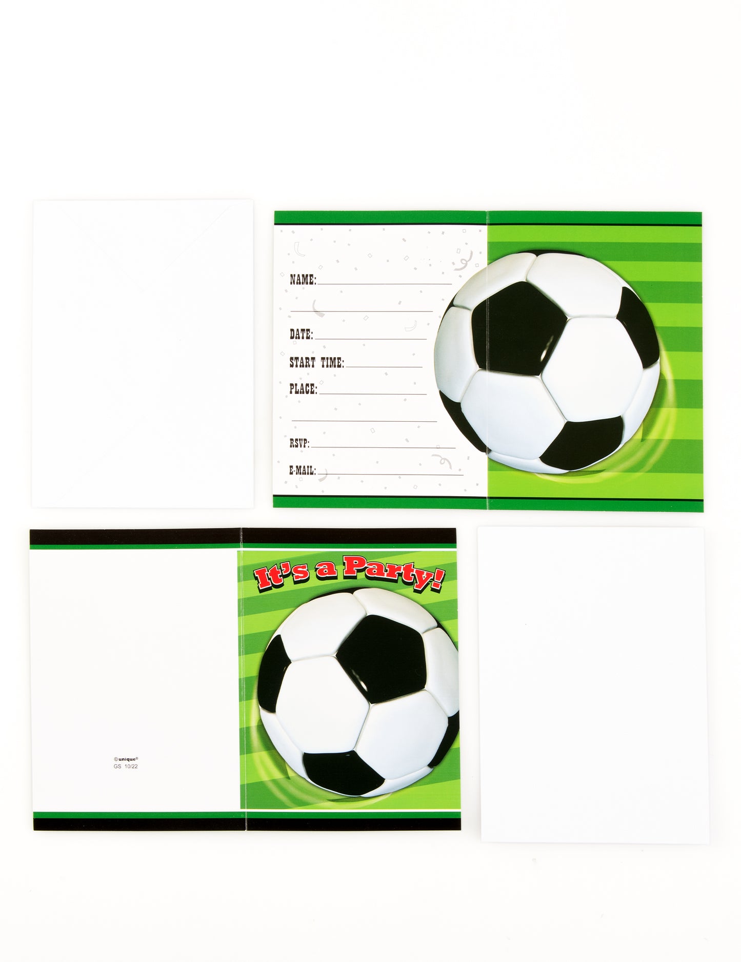 8 fotbalových pozvánek