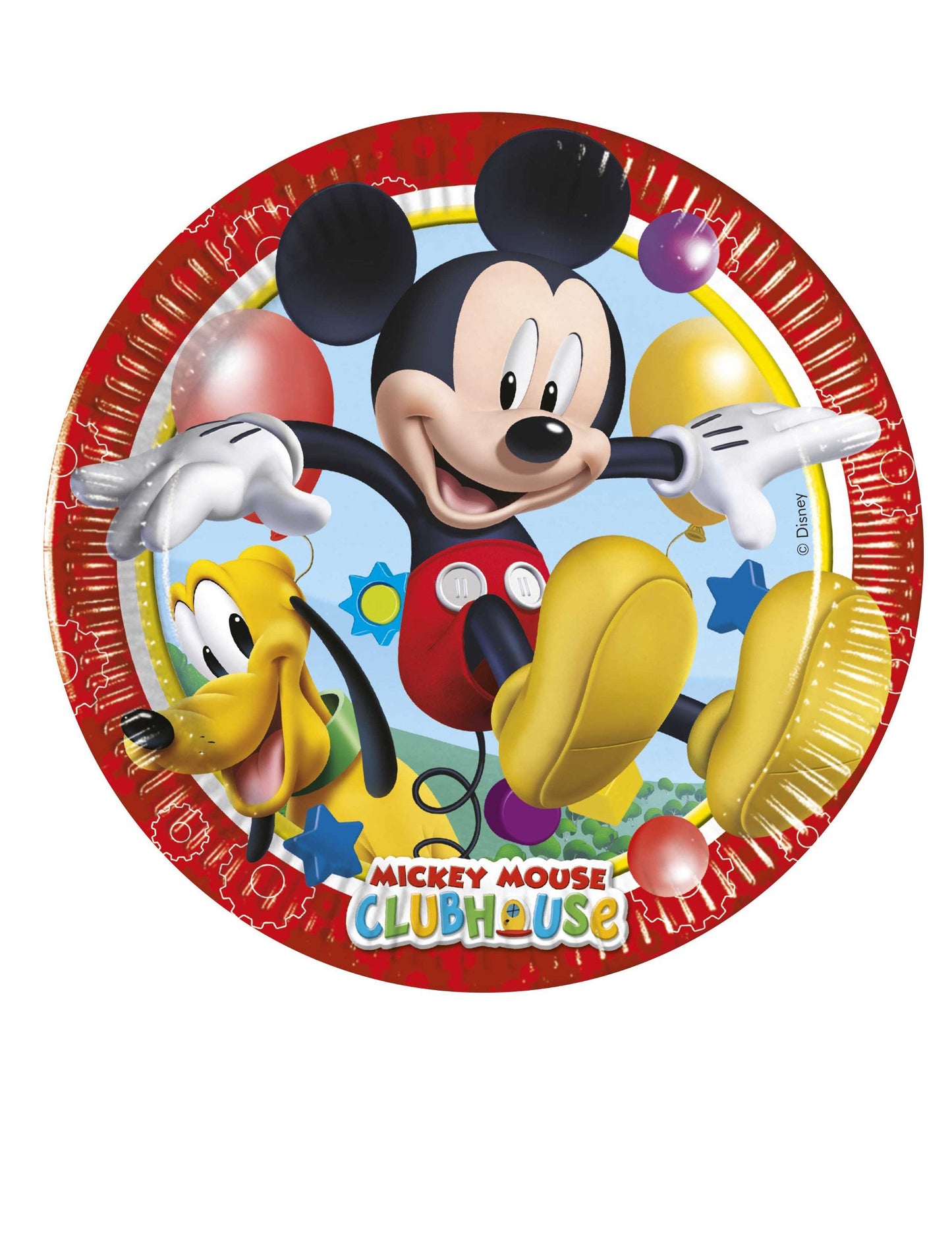 8 malých papírových talířů s Mickey Mousem 20 cm