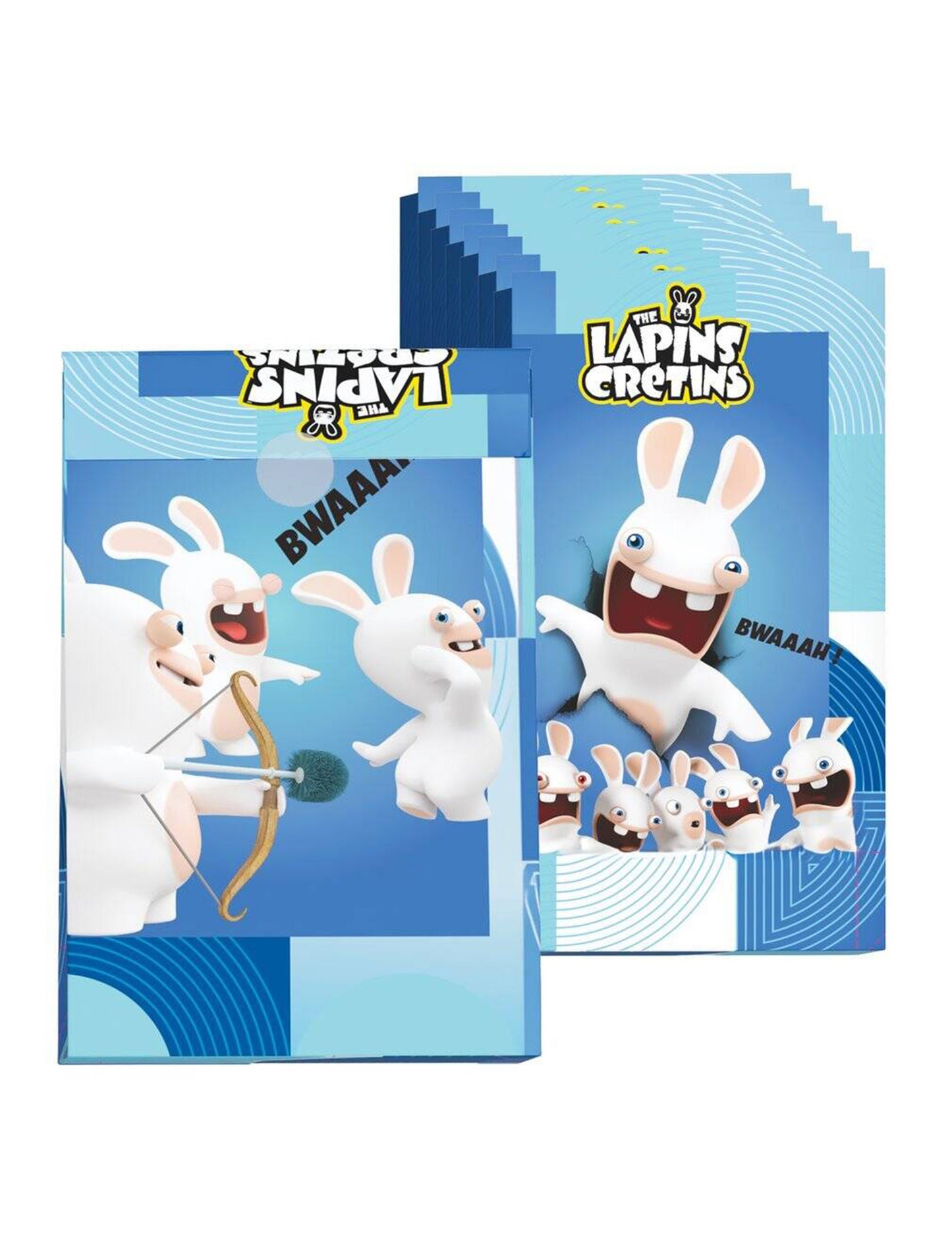 8 Sacs cadeaux Lapins crétins