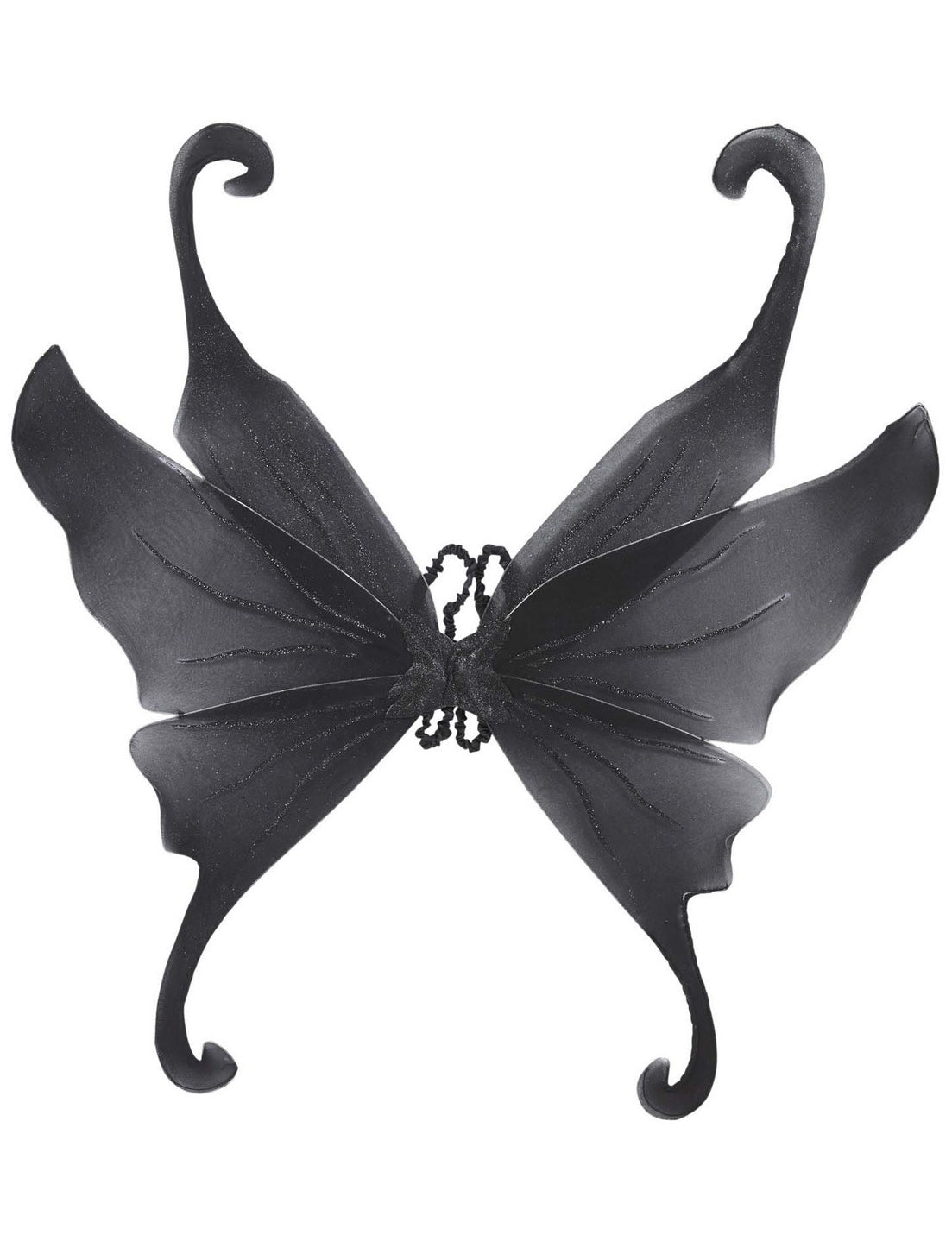 Dospělá černá třpytivá křídla