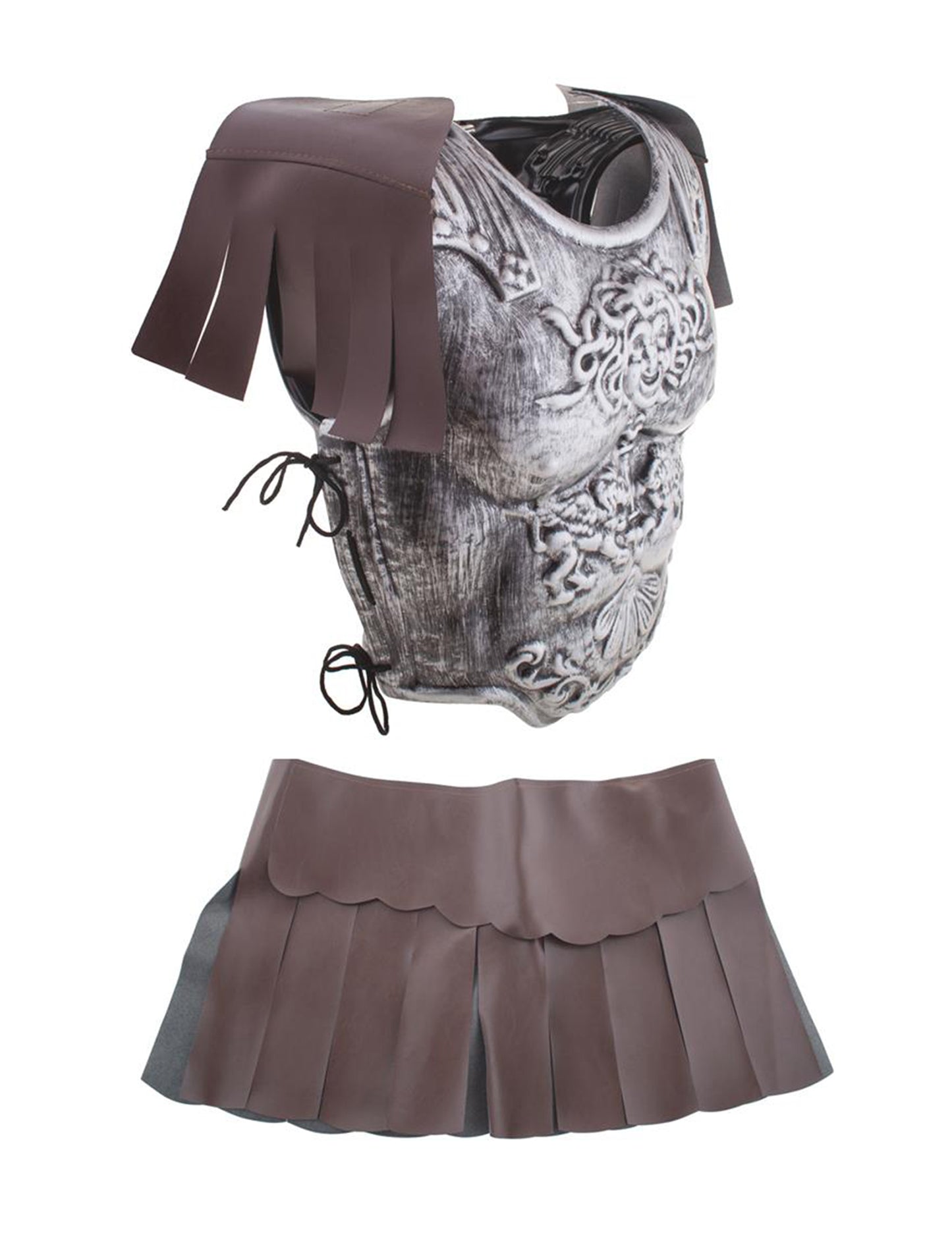 Gladiátorská zbroj s sukní a ramenními chrániči pro dospělé