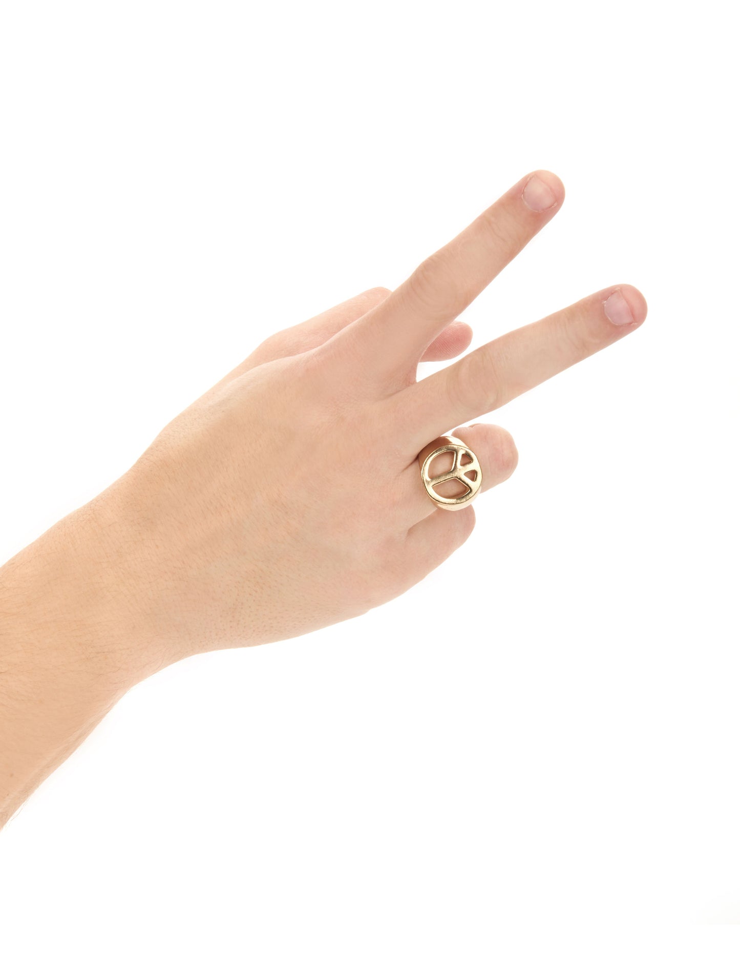 Zlatý hippie prsten pro dospělé