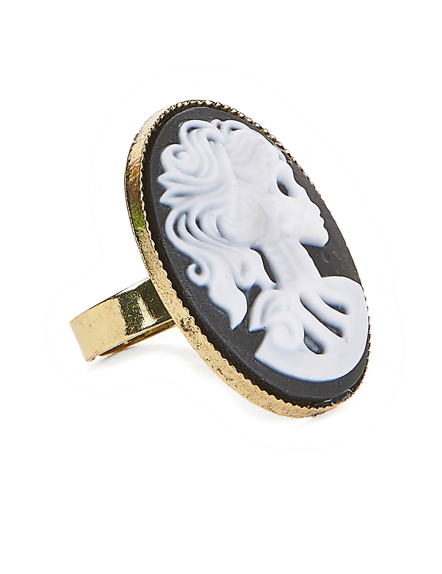 Gotický kostlivý prsten pro ženy na Halloween