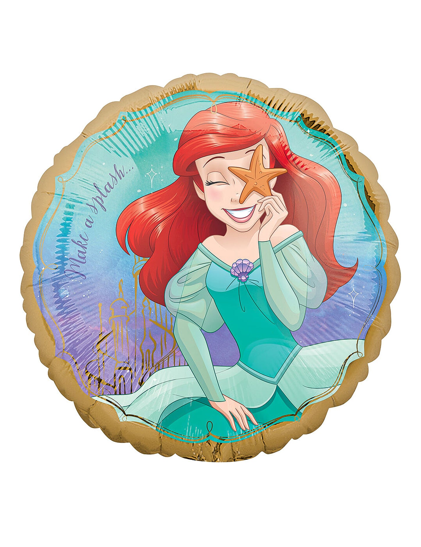 Ballon aluminium Ariel la Petite Sirène 43 cm