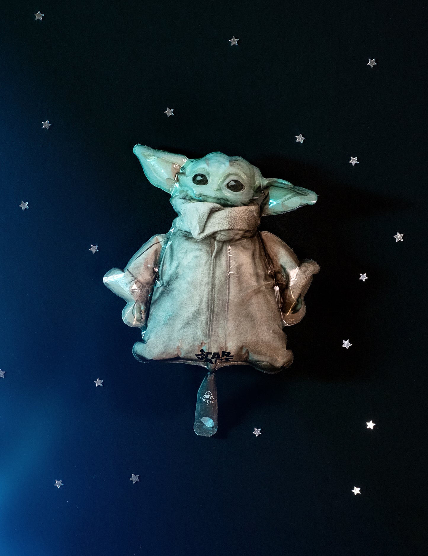 Baby Aluminium Balloon Yoda Mandalorian 23 cm
