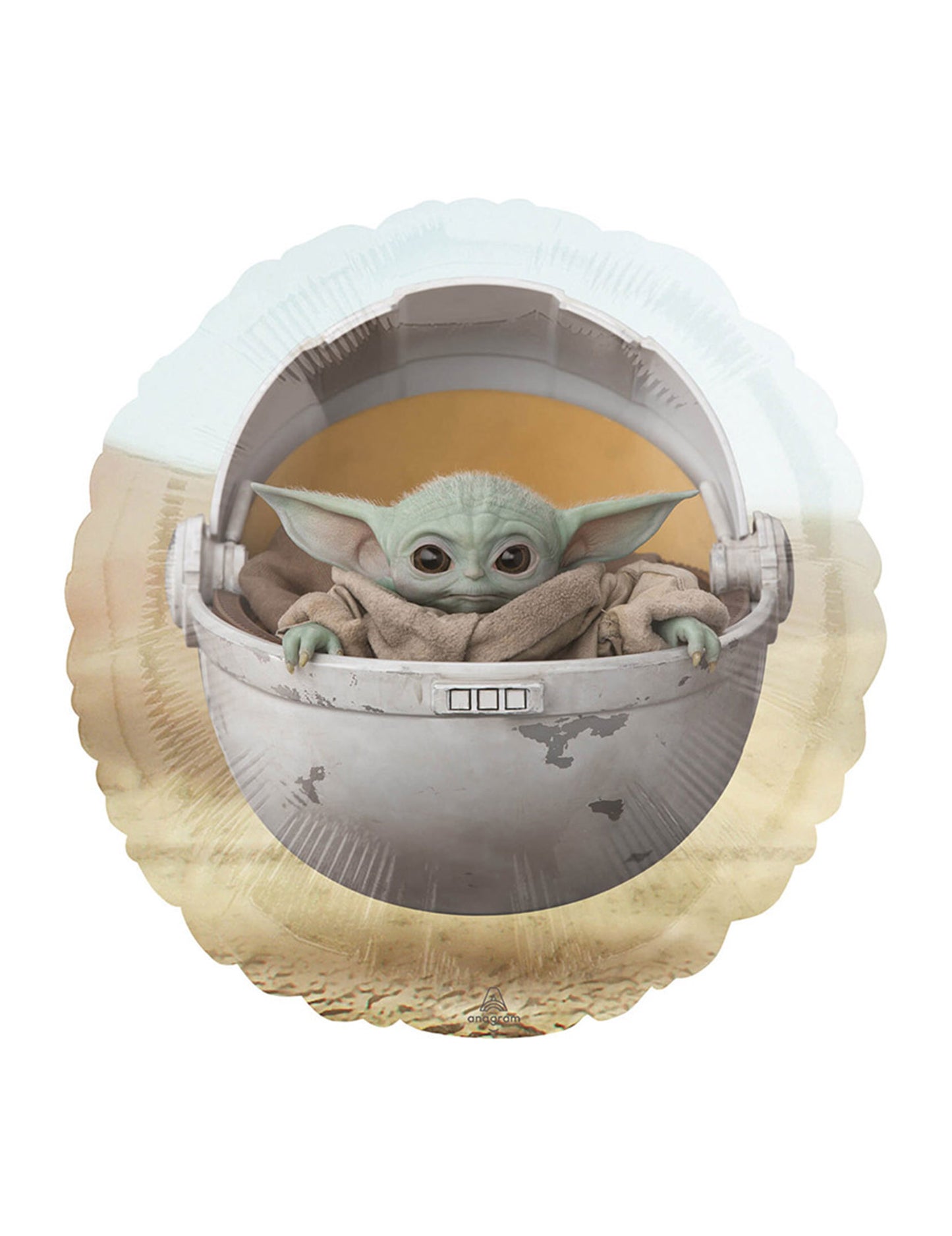 Fóliový balónek Baby Yoda z Mandalorianu 43 cm