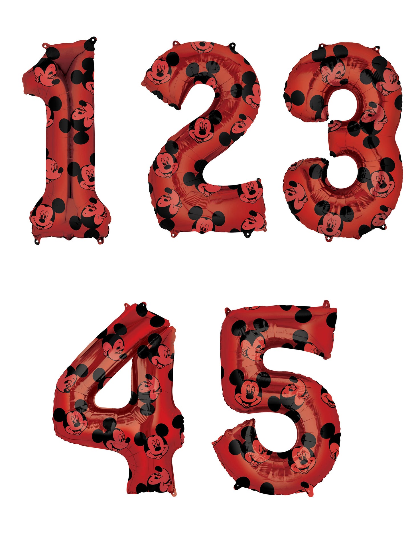 Hliníkový balónek číslo Mickey 66 cm