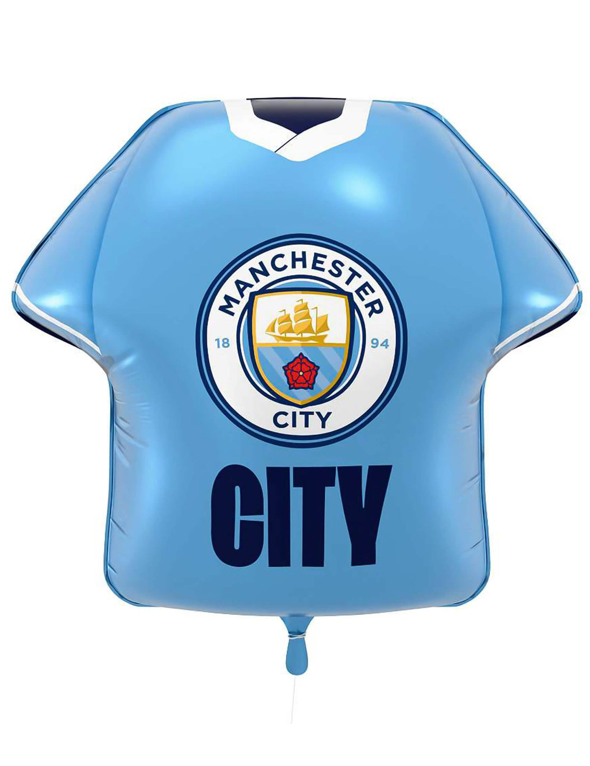 Hliníkový balón ve tvaru dresu Manchester City Football Club 52 x 51 cm