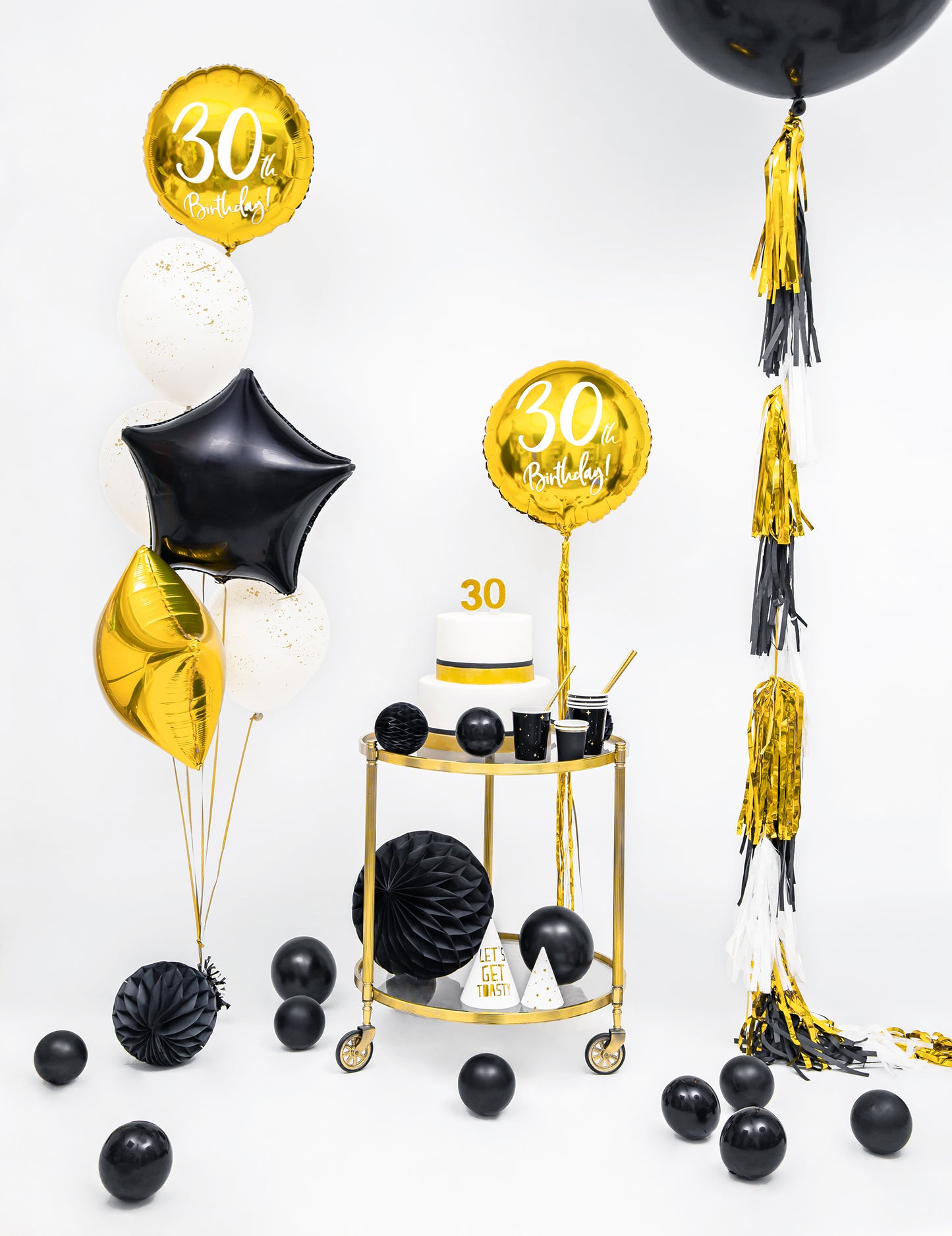 Fóliový balónek zlatá hvězda 45 cm