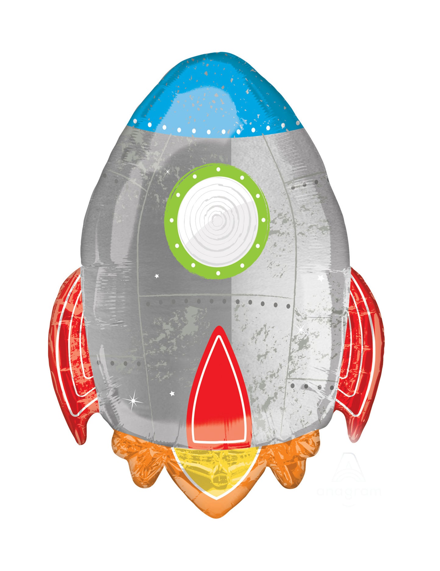 Fóliový balón s raketou, cestování vesmírem, 53 x 73 cm