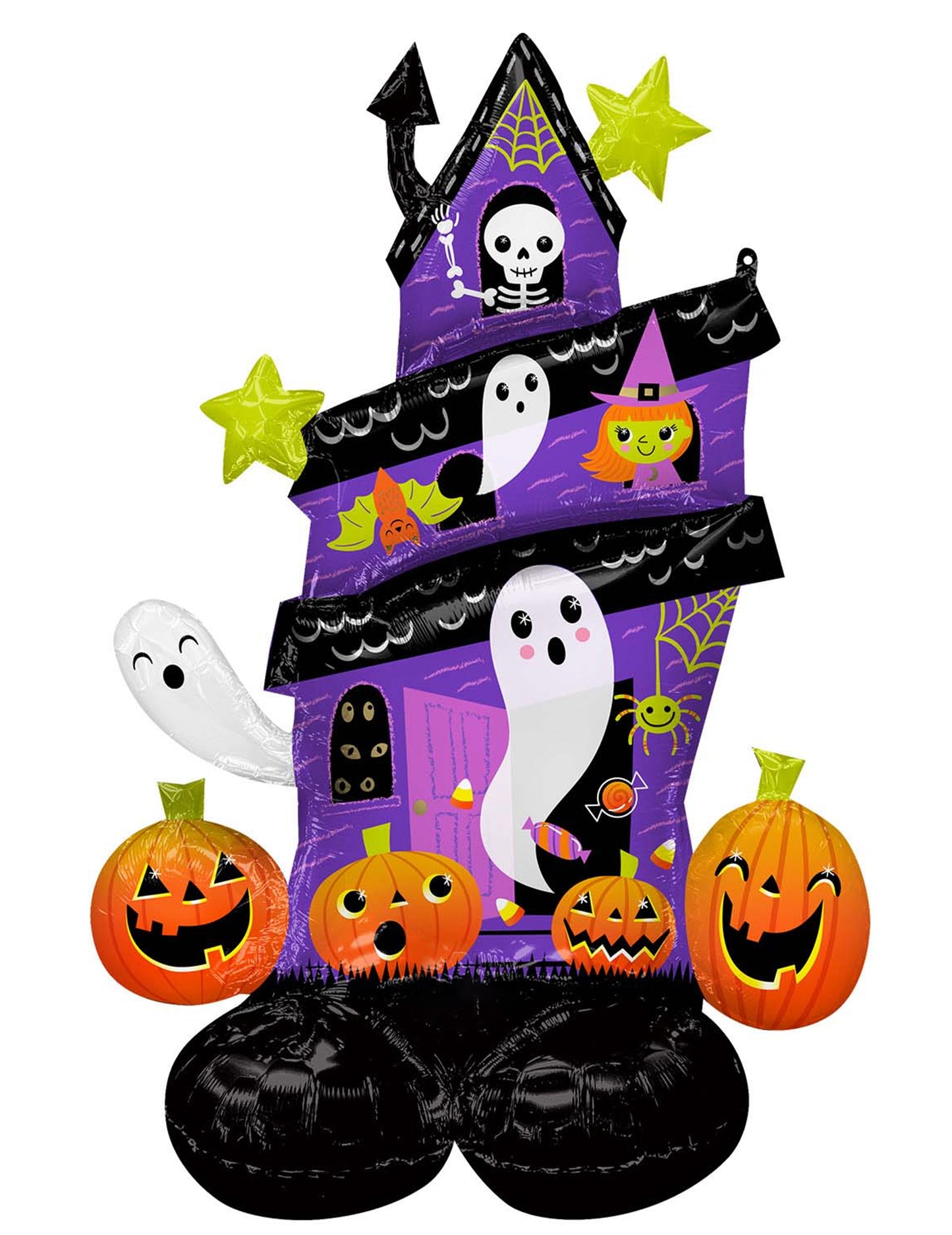 Obří fóliový balónek AirLoonz s motivem strašidelného domu 127 cm