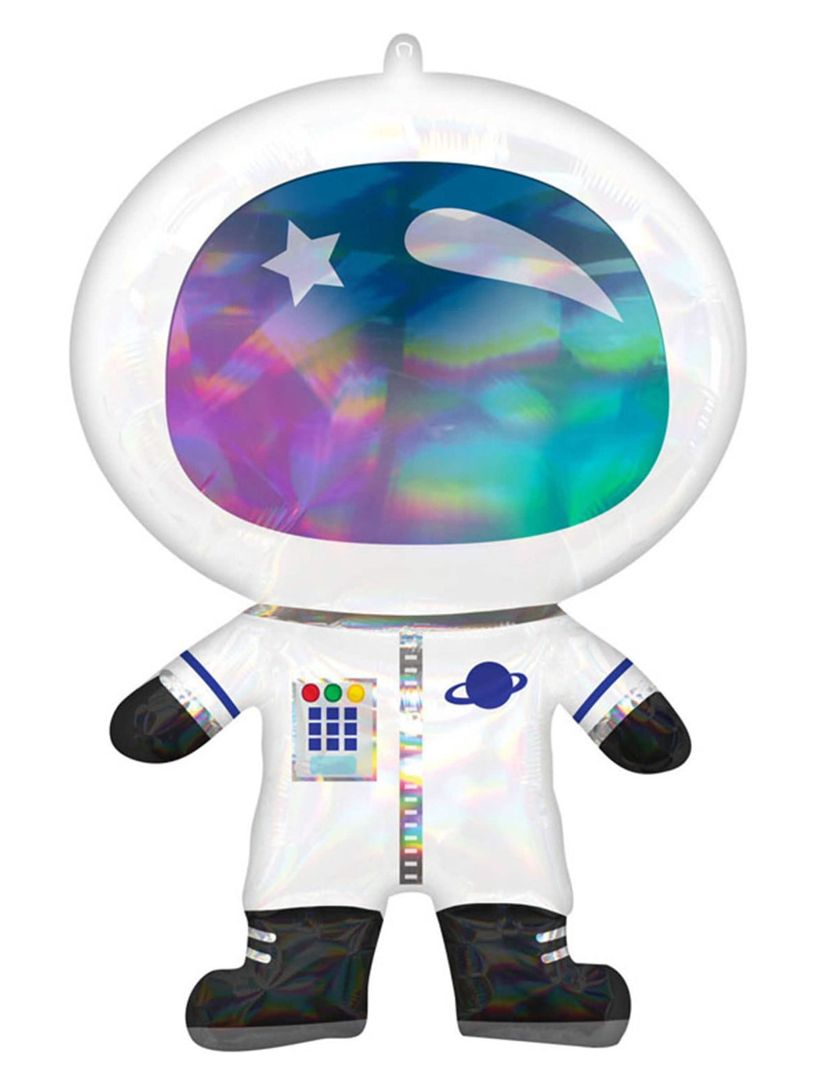 Iridescentní bílá hliníková astronauti balon