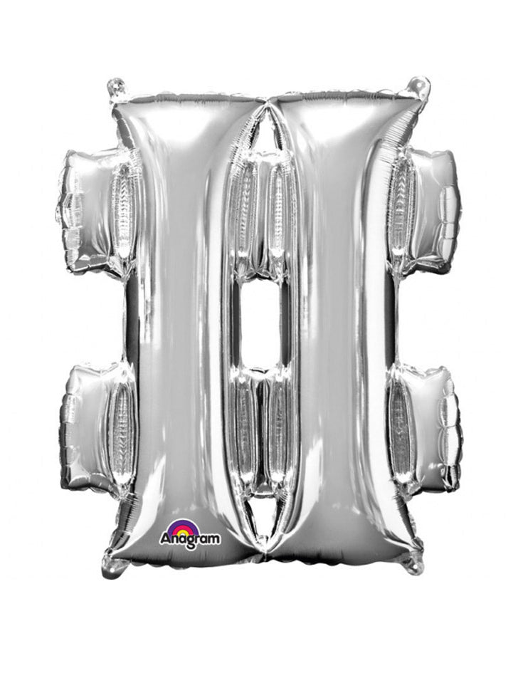 Obrovský symbol hliníkového koule # stříbrné 83 cm