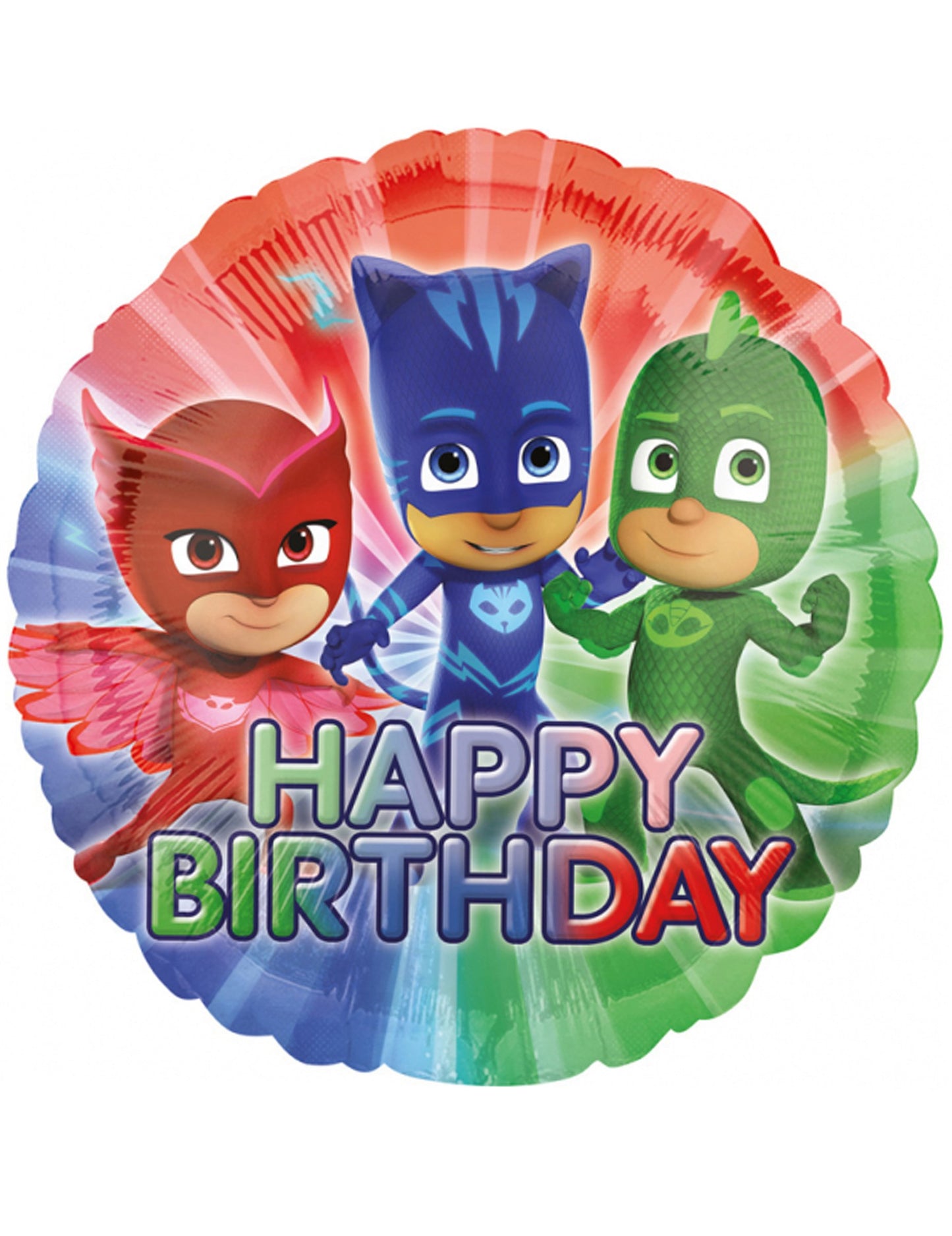 Fóliový balónek PJ Masks Happy Birthday 43 cm