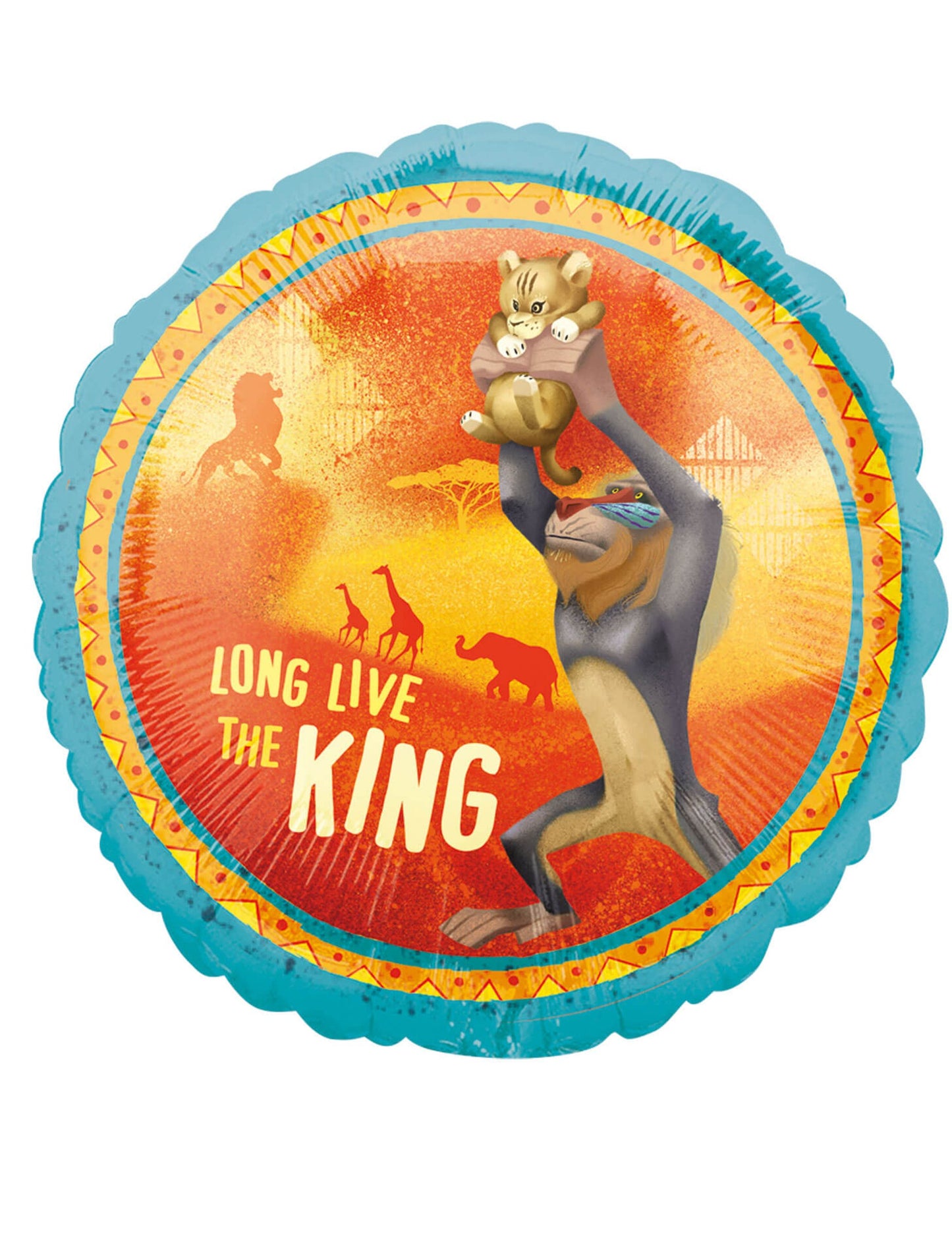 Oboustranný fóliový balónek Lví král 43 cm