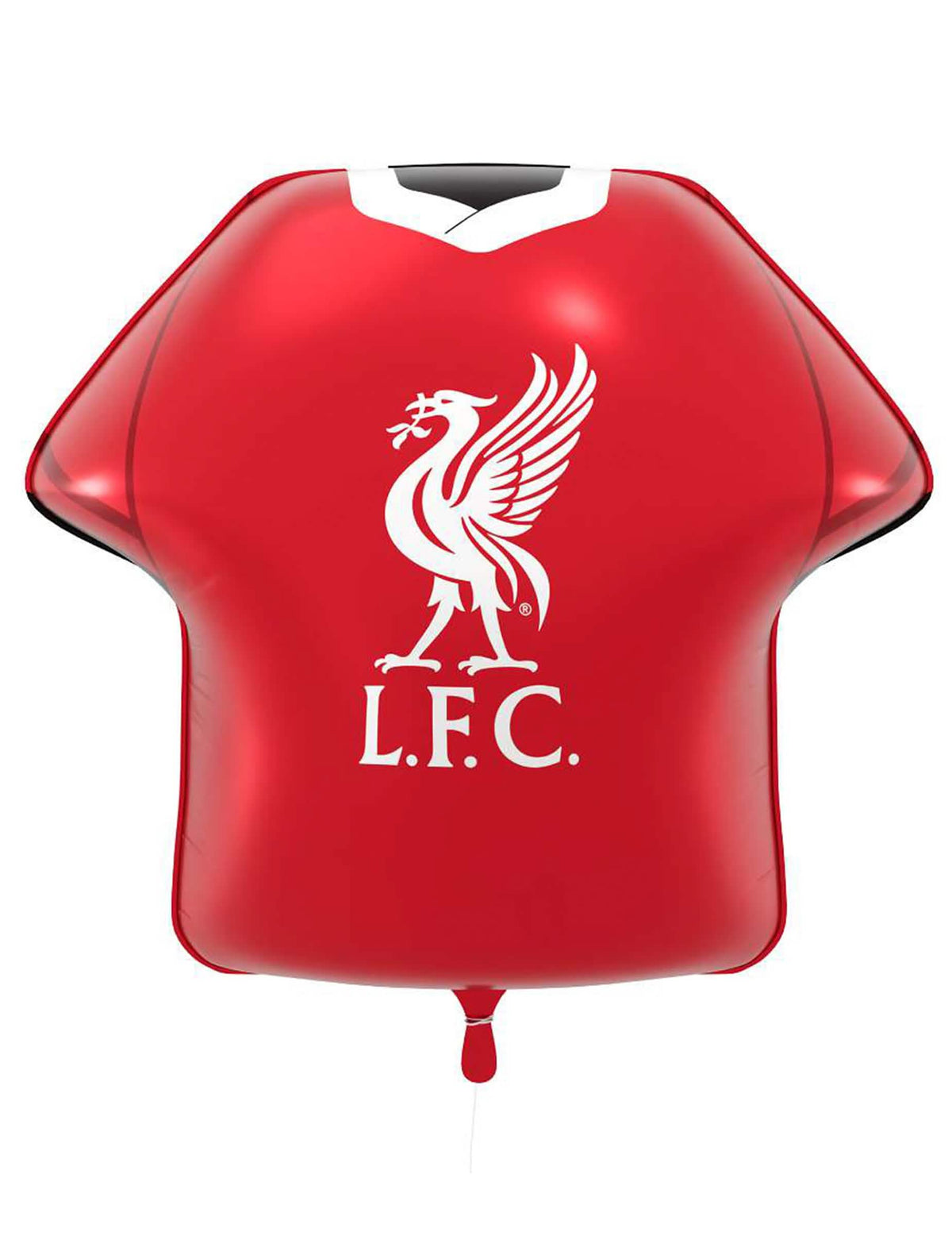 Červený hliníkový balón ve tvaru dresu Liverpool Football Club 52 x 51 cm