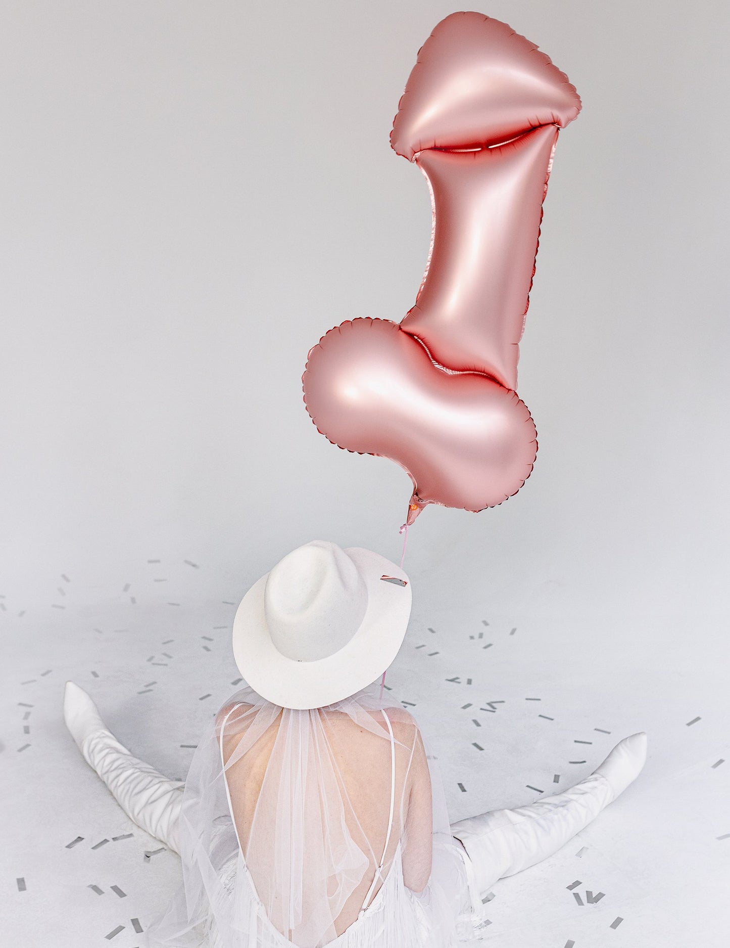 Hliníkový balónek Zizi rose gold 88 cm