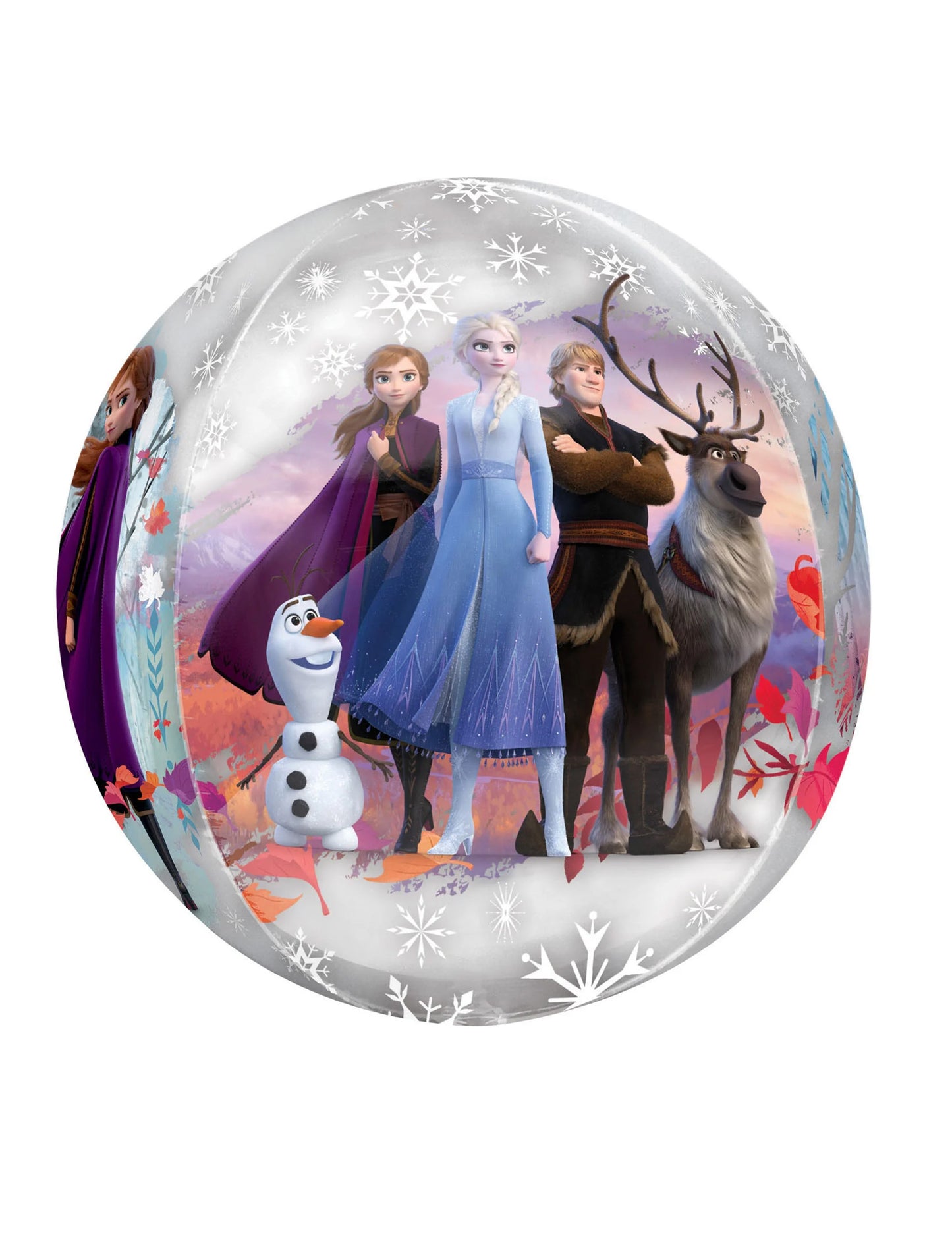 Ballon bulle transparent La Reine des Neiges 2 38 x 40 cm