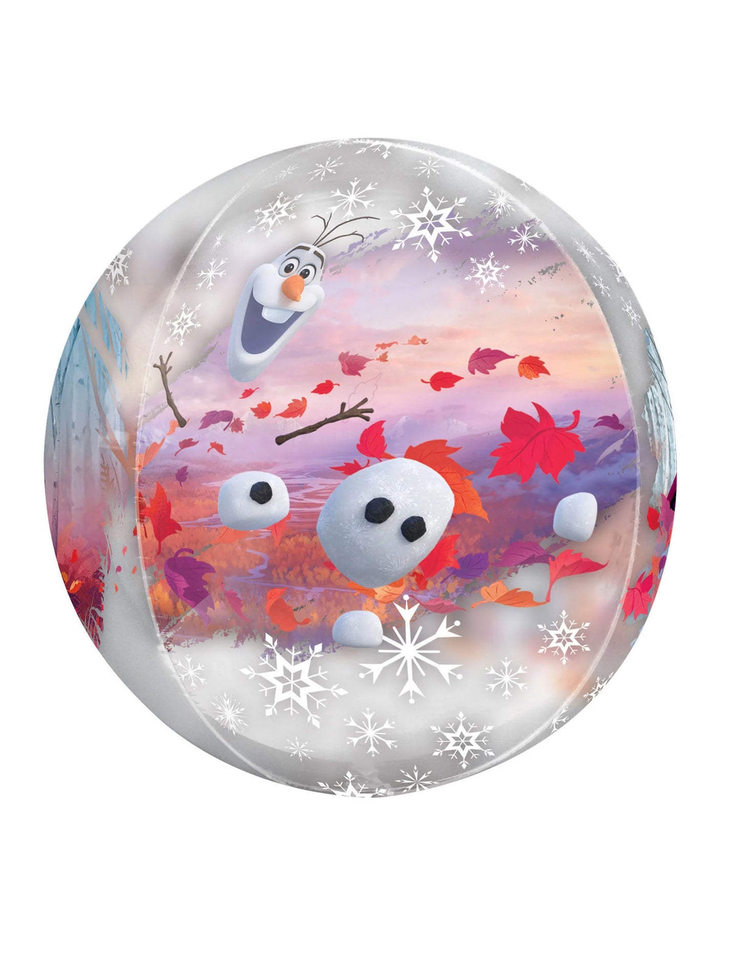 Ballon bulle transparent La Reine des Neiges 2 38 x 40 cm