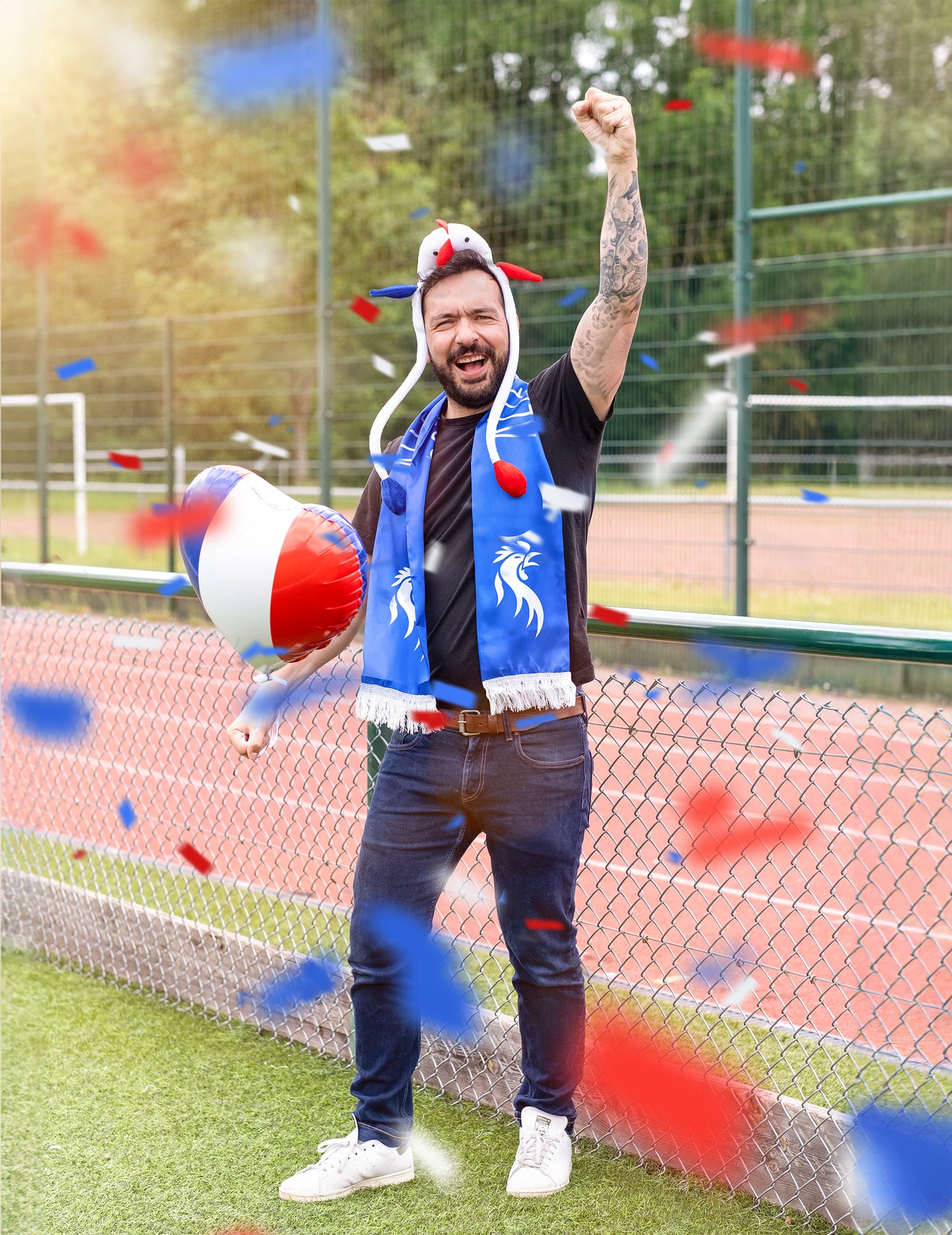 Fóliový balónek ve tvaru srdce ve Francii