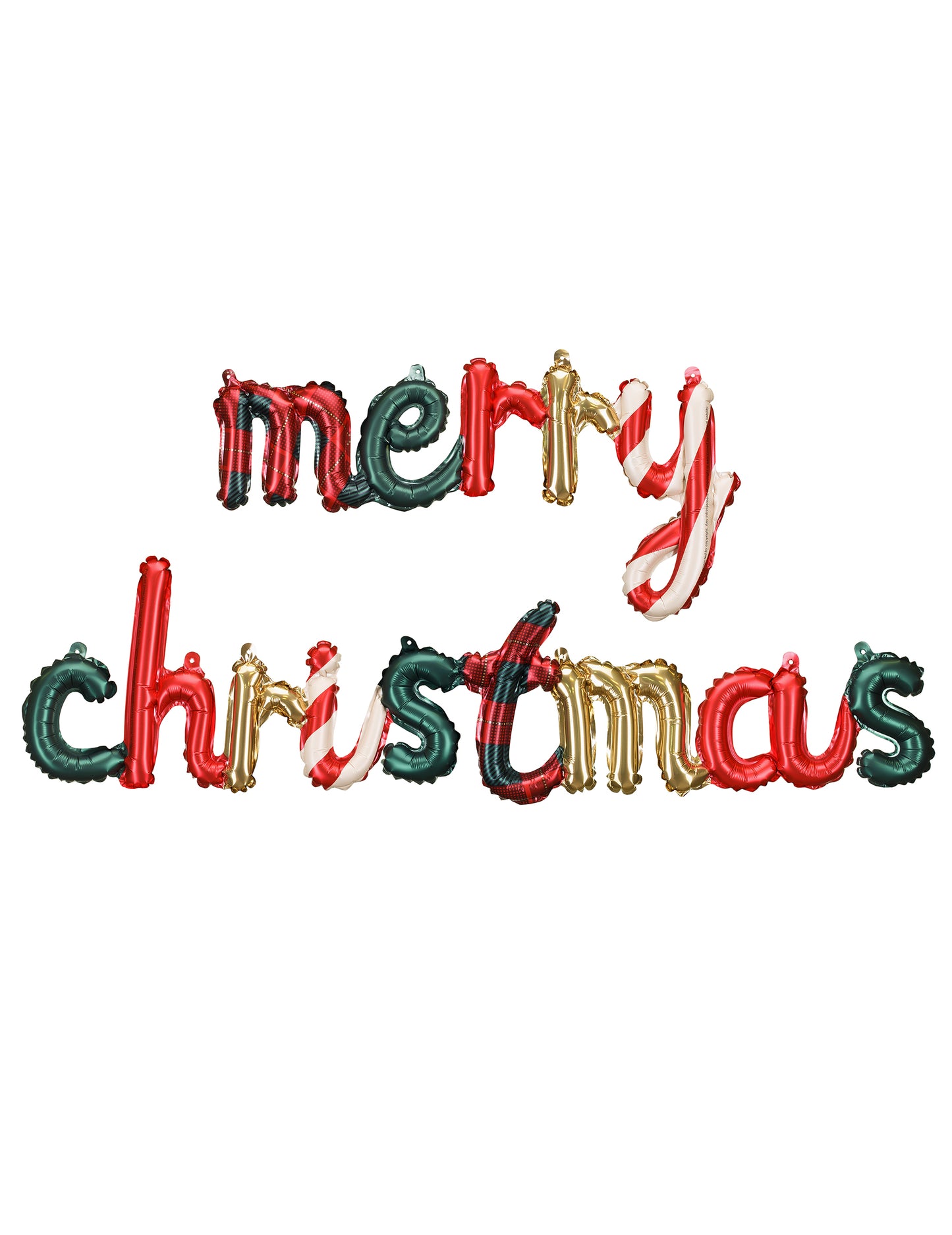 Fóliový balónek Veselé Vánoce 143 x 25 cm