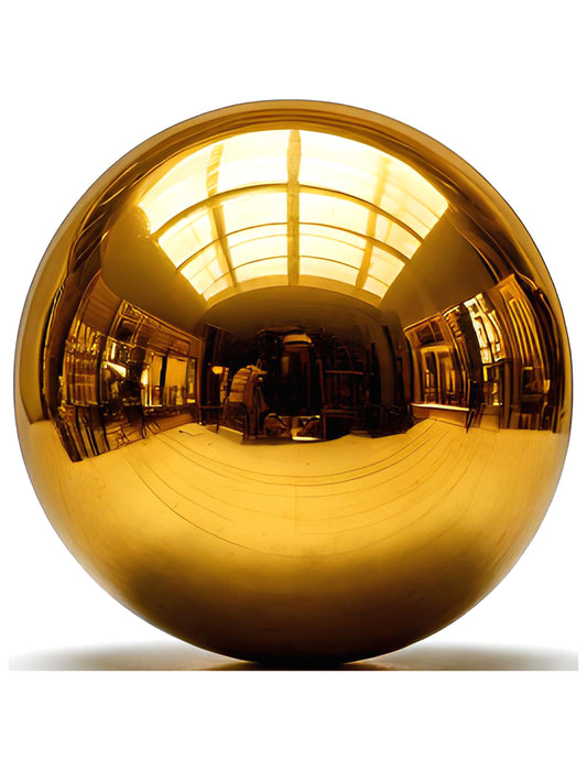 Obří balón zlatá zrcadlová koule 200 cm