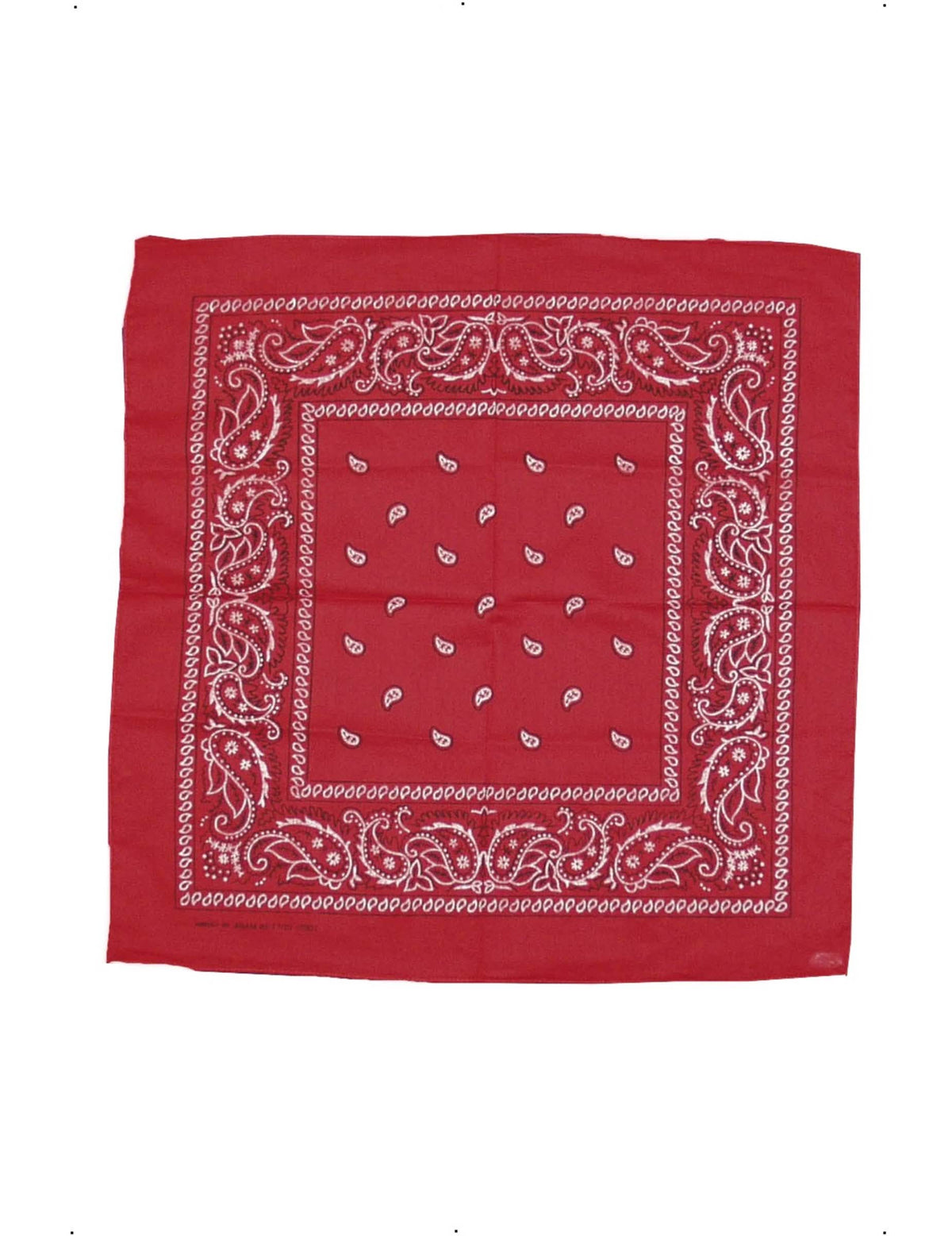 Pohled na kovbojský bandana rozložený naplocho