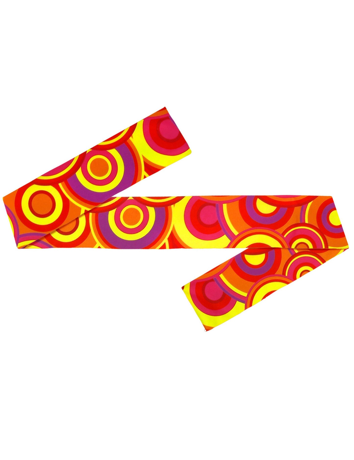 Čelenka pro dospělé s oranžovými bublinami ze 70. let