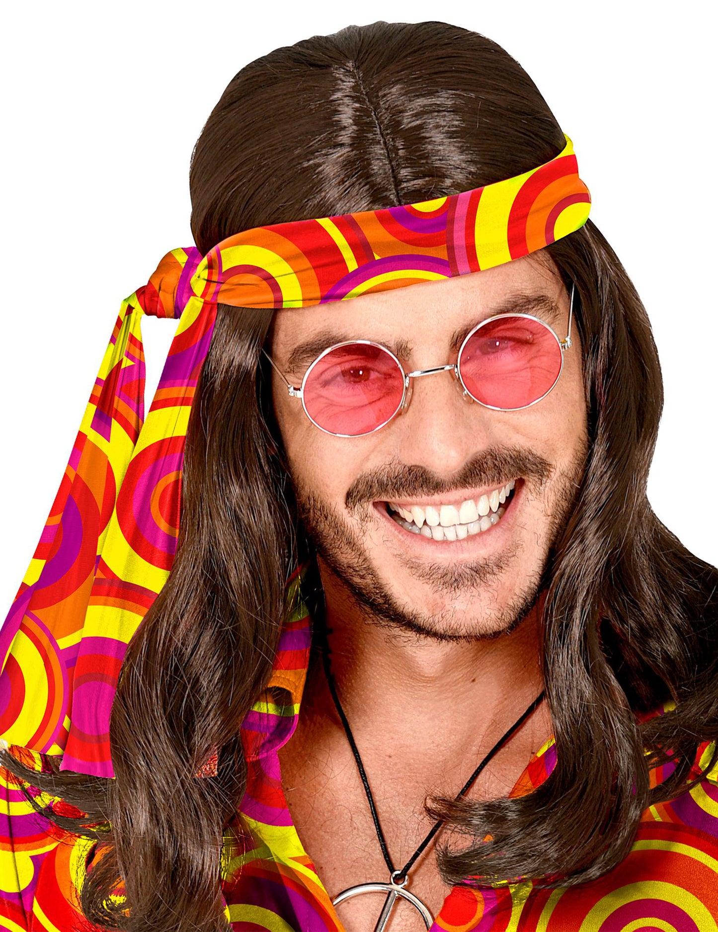 Čelenka pro dospělé s oranžovými bublinami ze 70. let