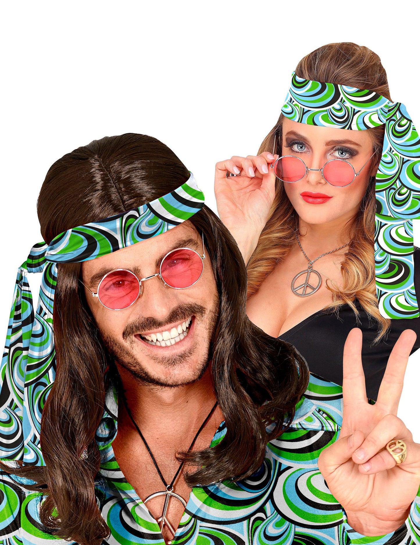 Čelenka pro dospělé s motivem vln 70. let