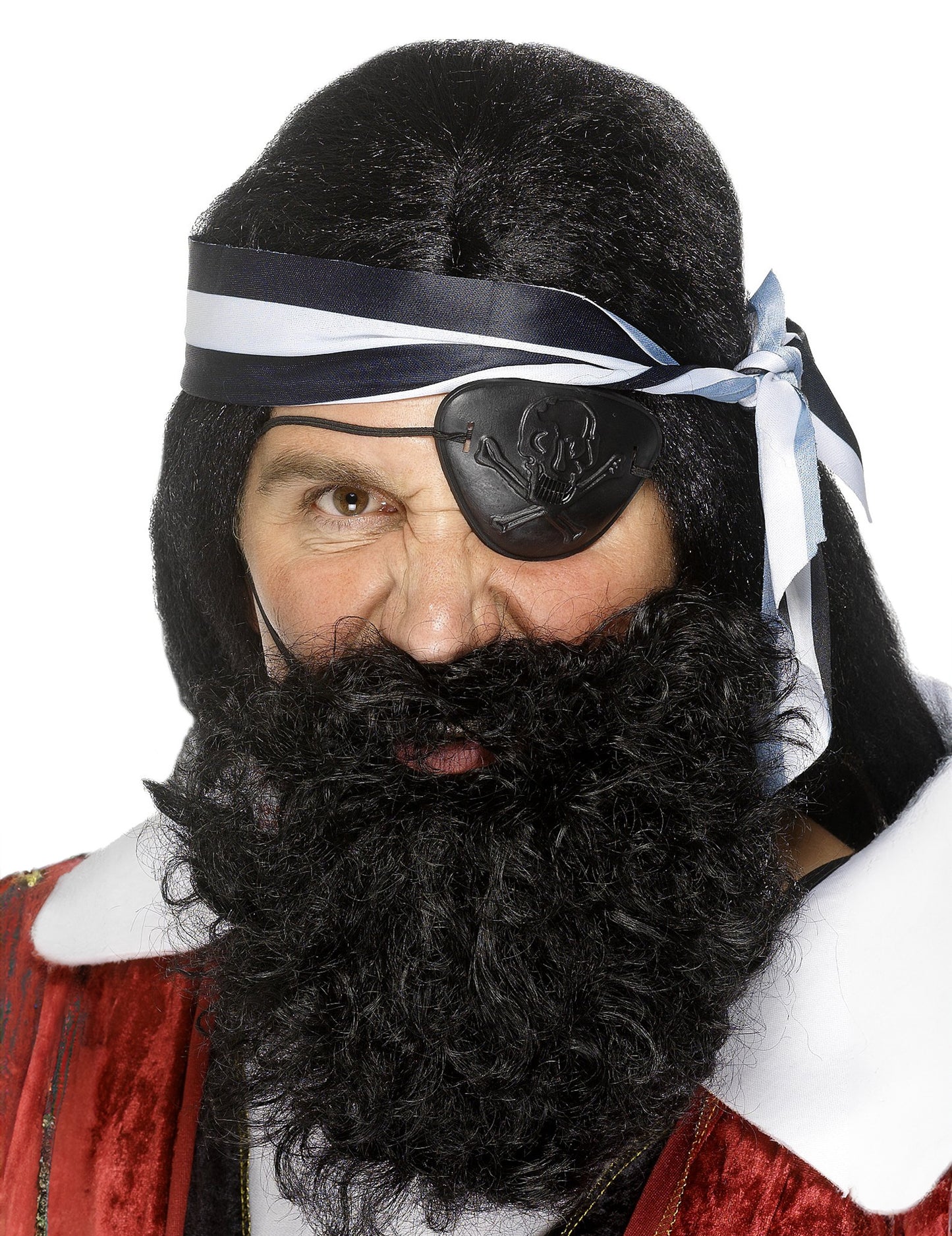 Dospělý černý pirátský vous