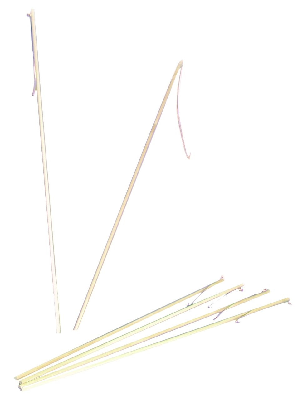 Baton lanterne pour enfant en bois de bambou naturel