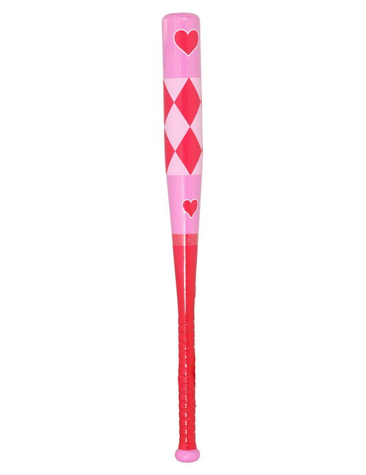 Růžová pálka se srdcem 73 cm