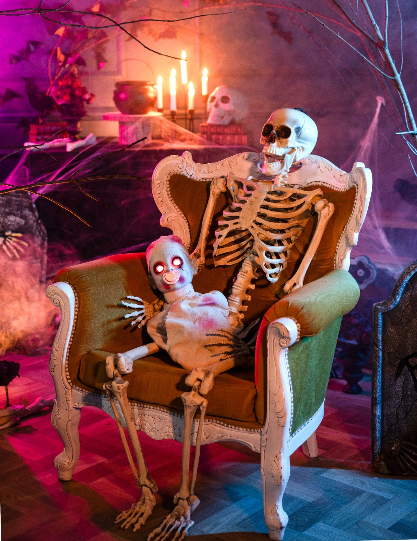 Krvavé zombie dítě světlo a zvuk 50 cm