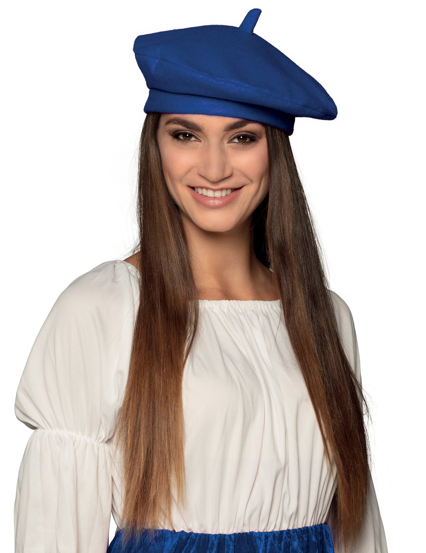 Modrý baskický baret pro dospělé