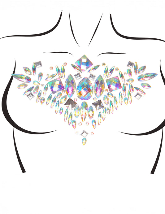 Détail du motif des bijoux de corps adhésifs Aurora