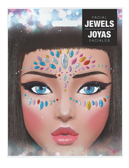 Aperçu de l'emballage des bijoux pour visage adhésifs multicolores