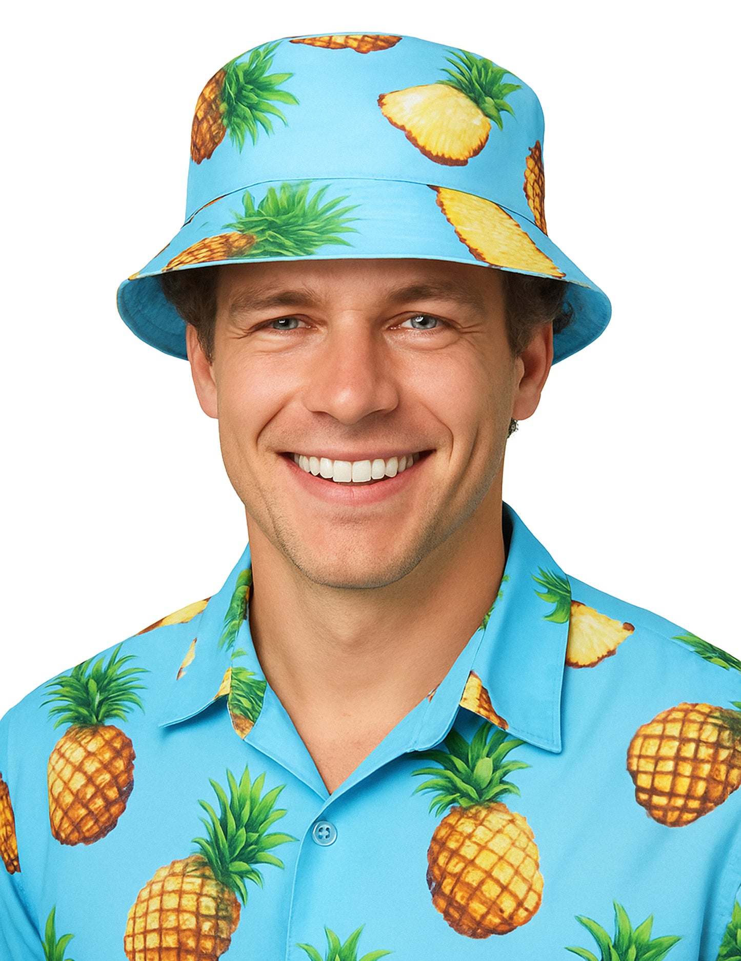 Bob Hawaïen imprimé Ananas Adulte
