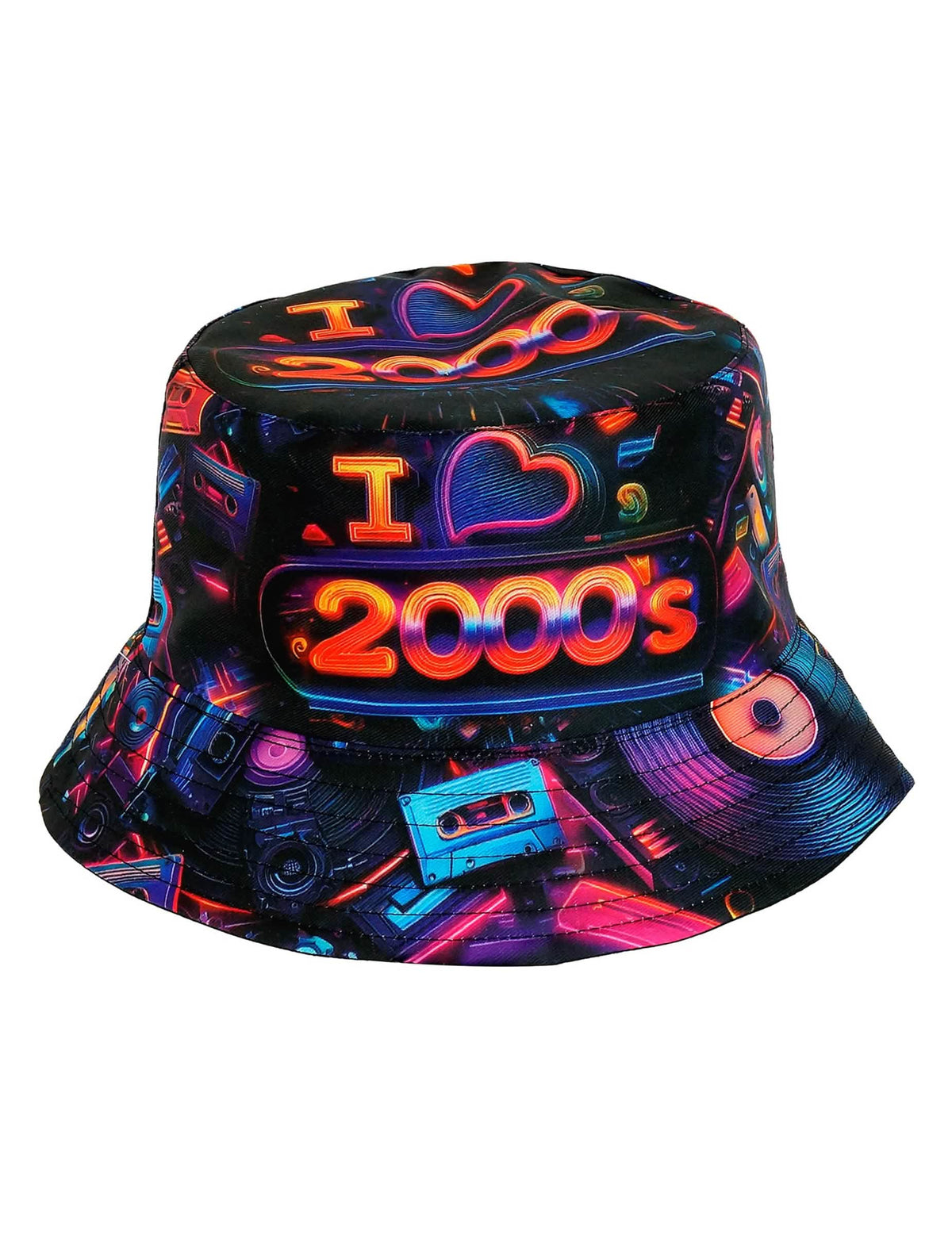 Vue du dessus du Bob I love 2000's pour adulte