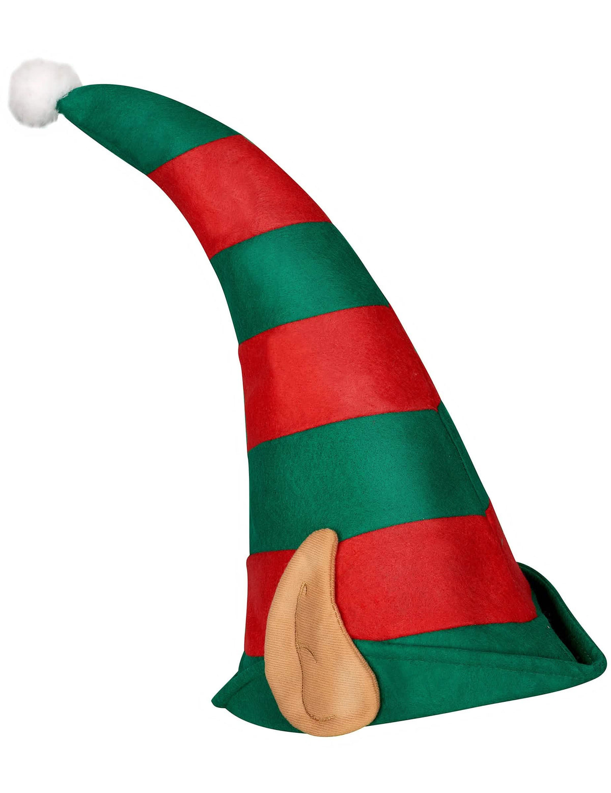 Boční pohled na santův elfí klobouk
