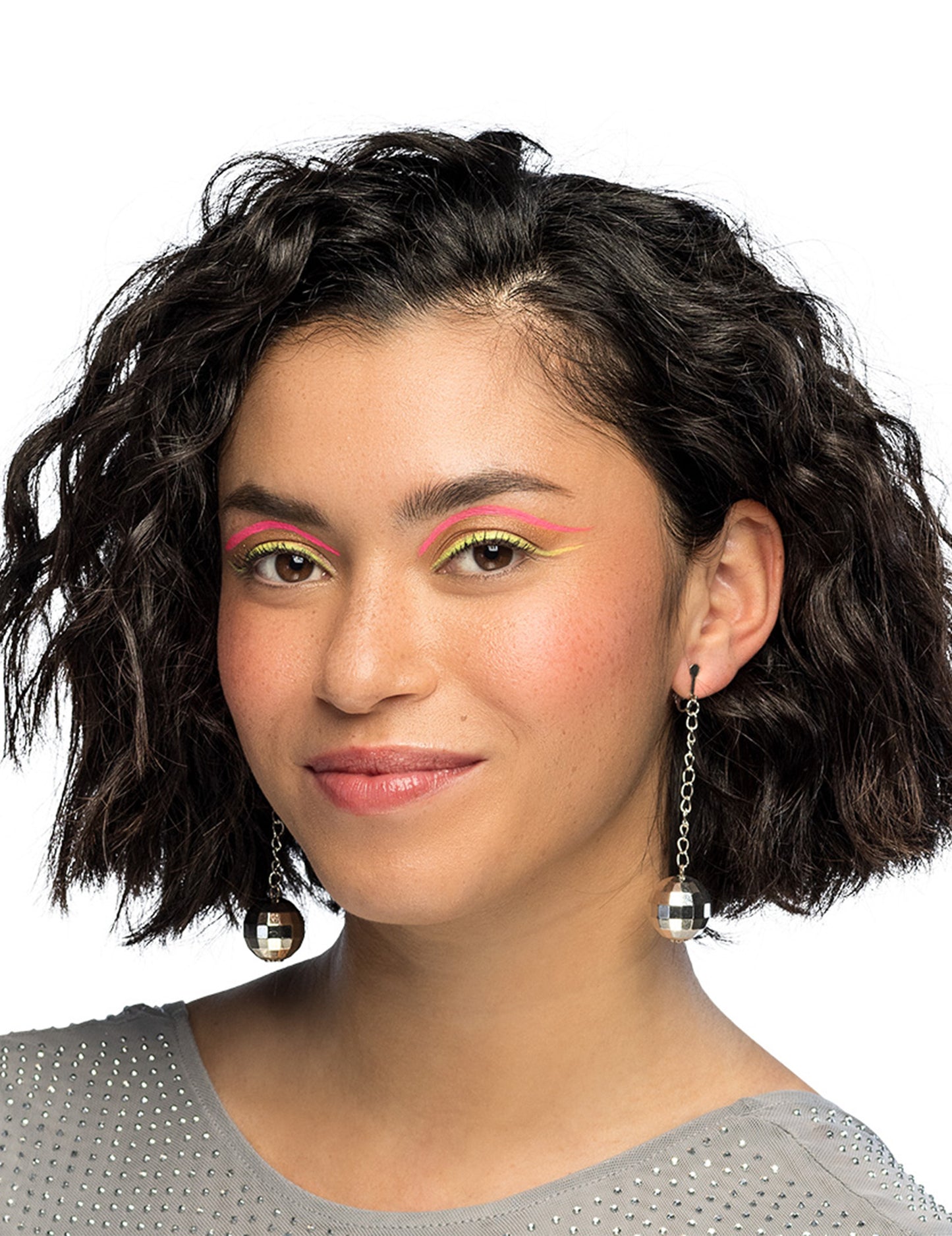 Dámské náušnice s disco koulí