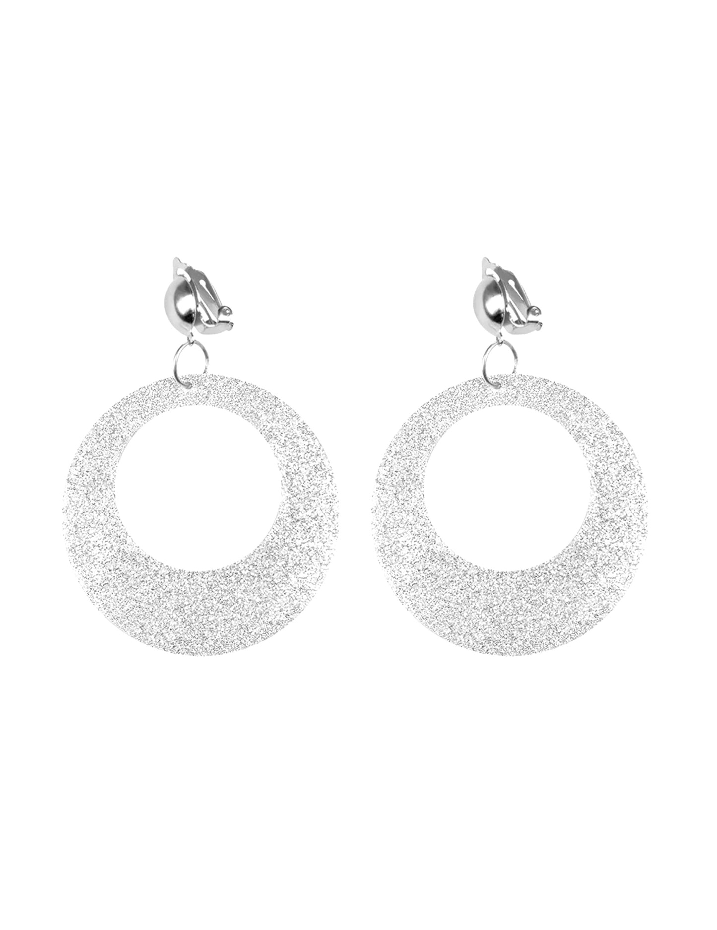 Dámské stříbrné třpytivé náušnice