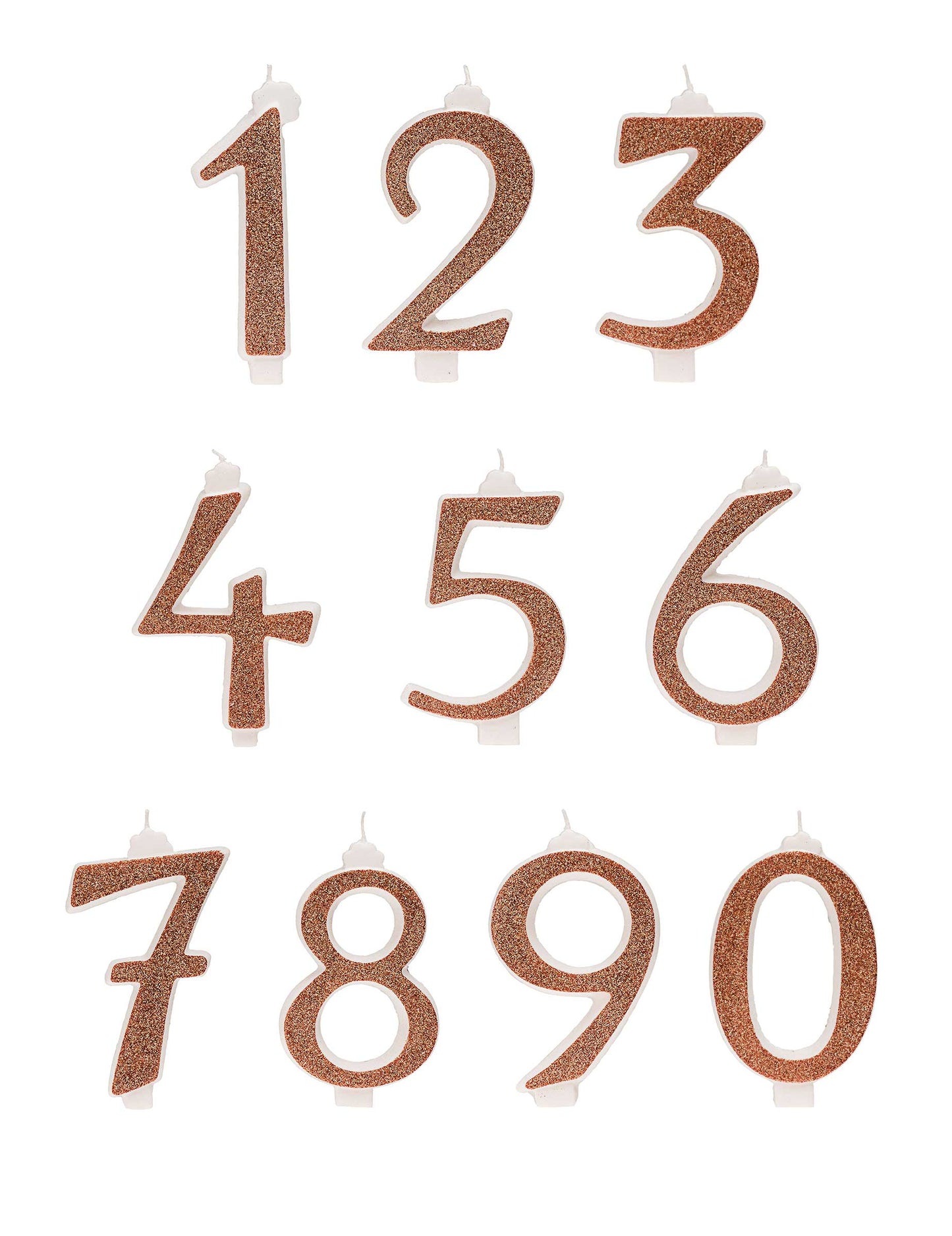 Narozeninová svíčka s číslem 13 z růžového zlata cm