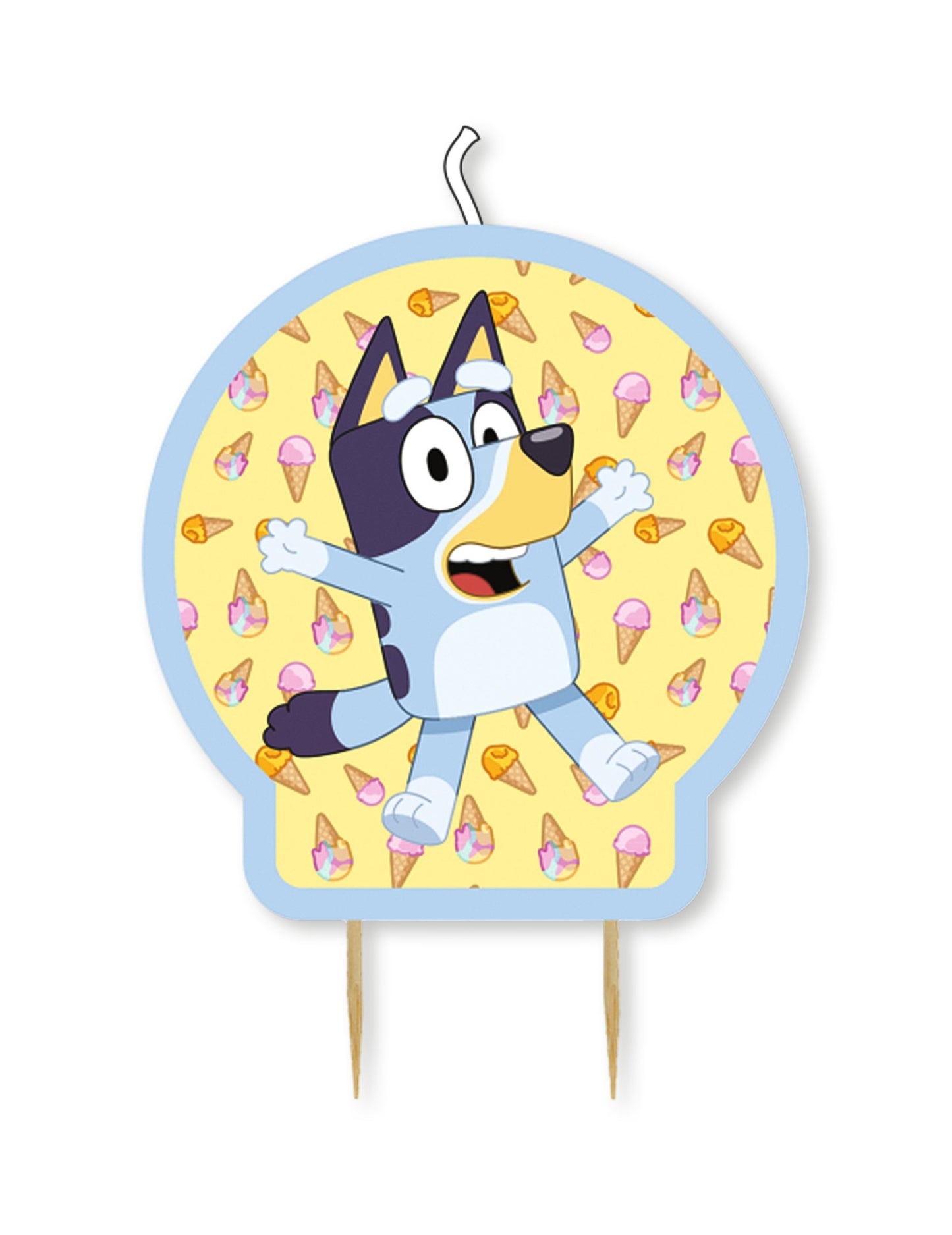 Modrá svíčka 10 x 6 cm