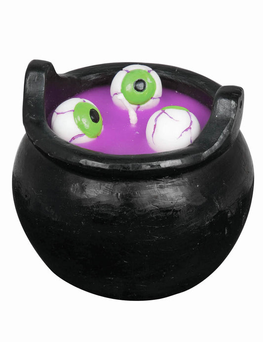 Vue de trois-quarts de la bougie bouillon d'œil