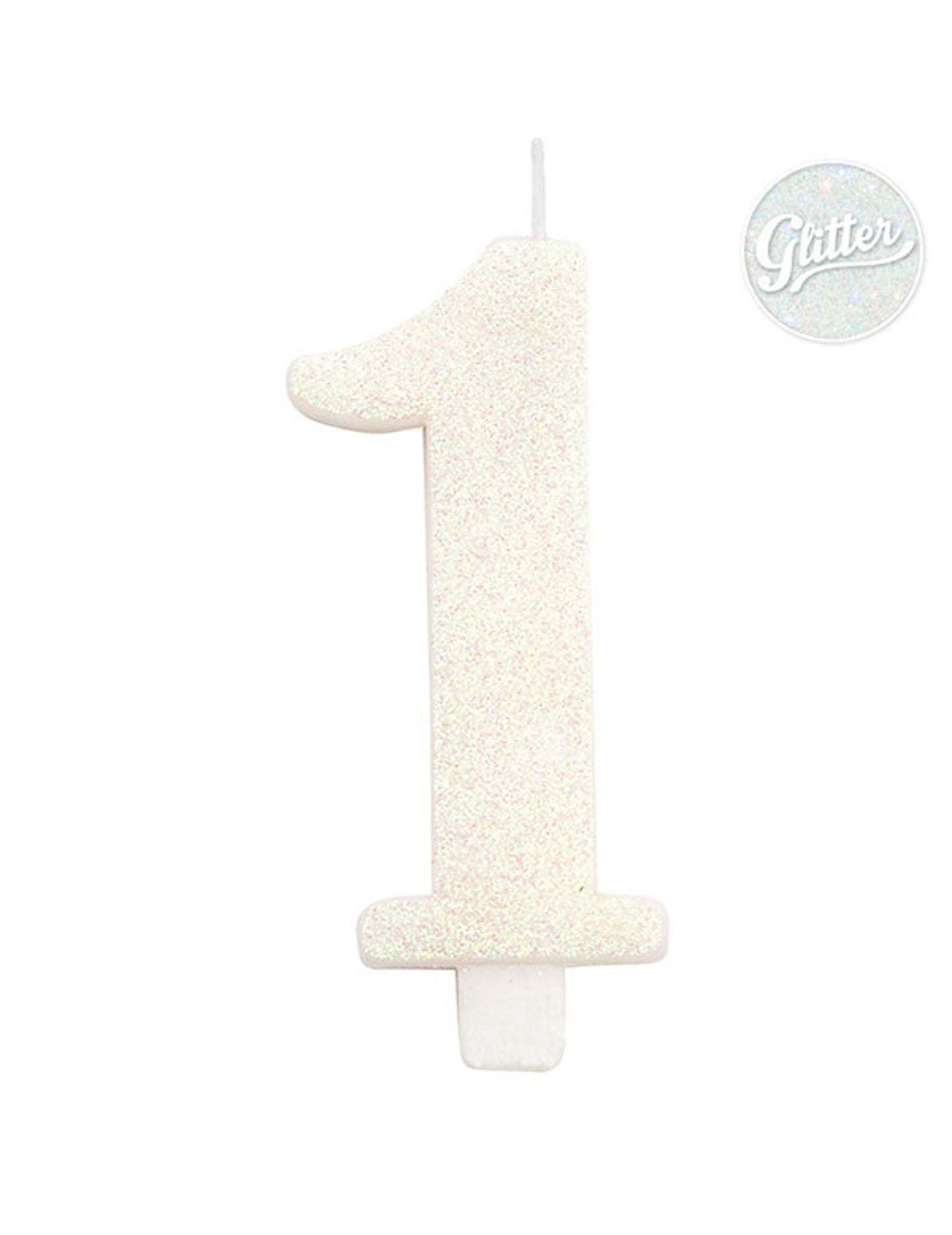 Narozeninová svíčka chrlí bílá obrázek 9.5 cm