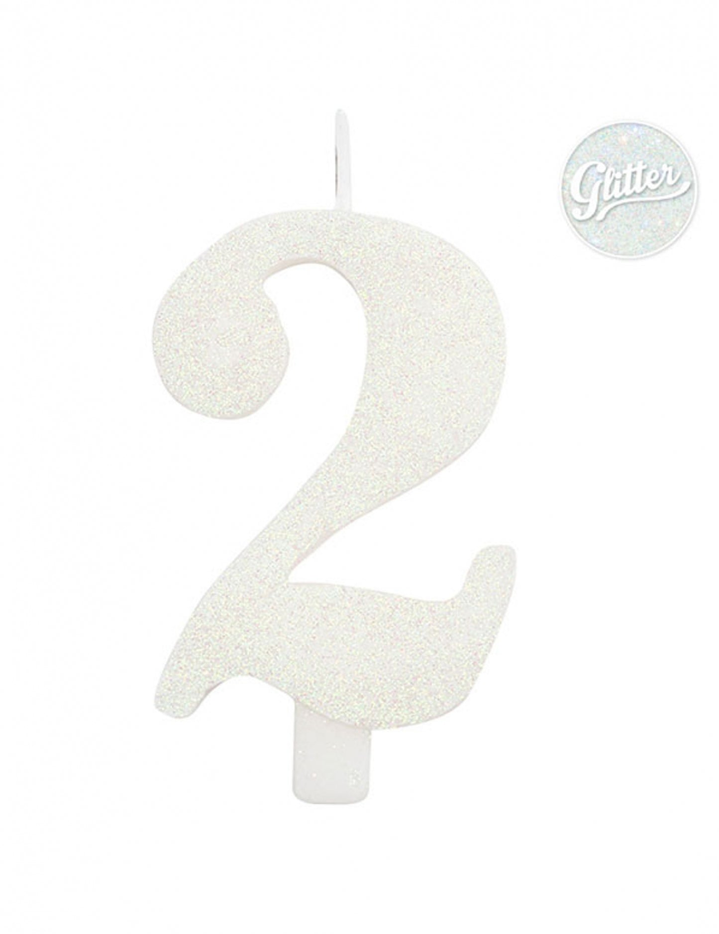 Narozeninová svíčka chrlí bílá obrázek 9.5 cm
