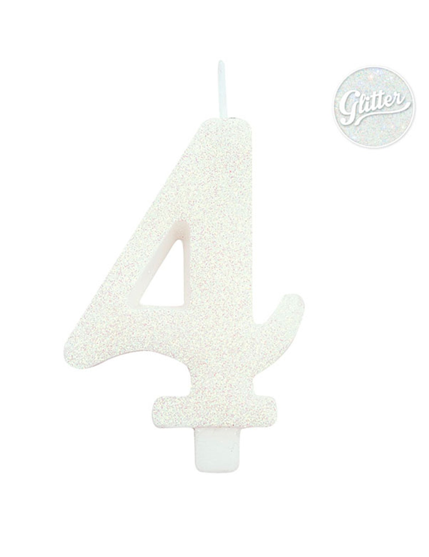 Narozeninová svíčka chrlí bílá obrázek 9.5 cm