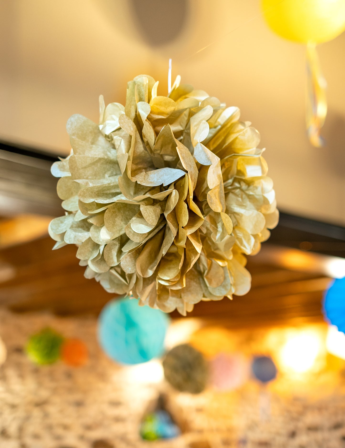 Dekorativní zlatý míč 40,6 cm