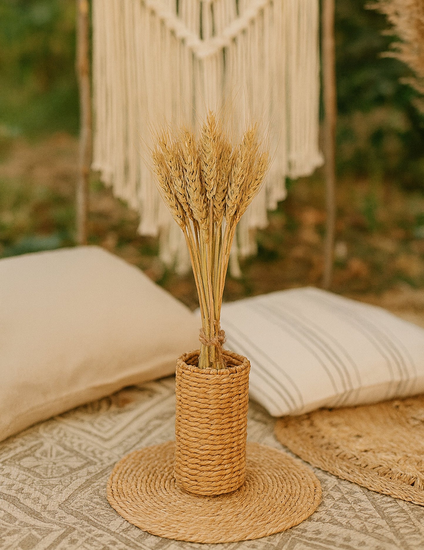 Kytice z 60 přírodních pšeničných klasů cm